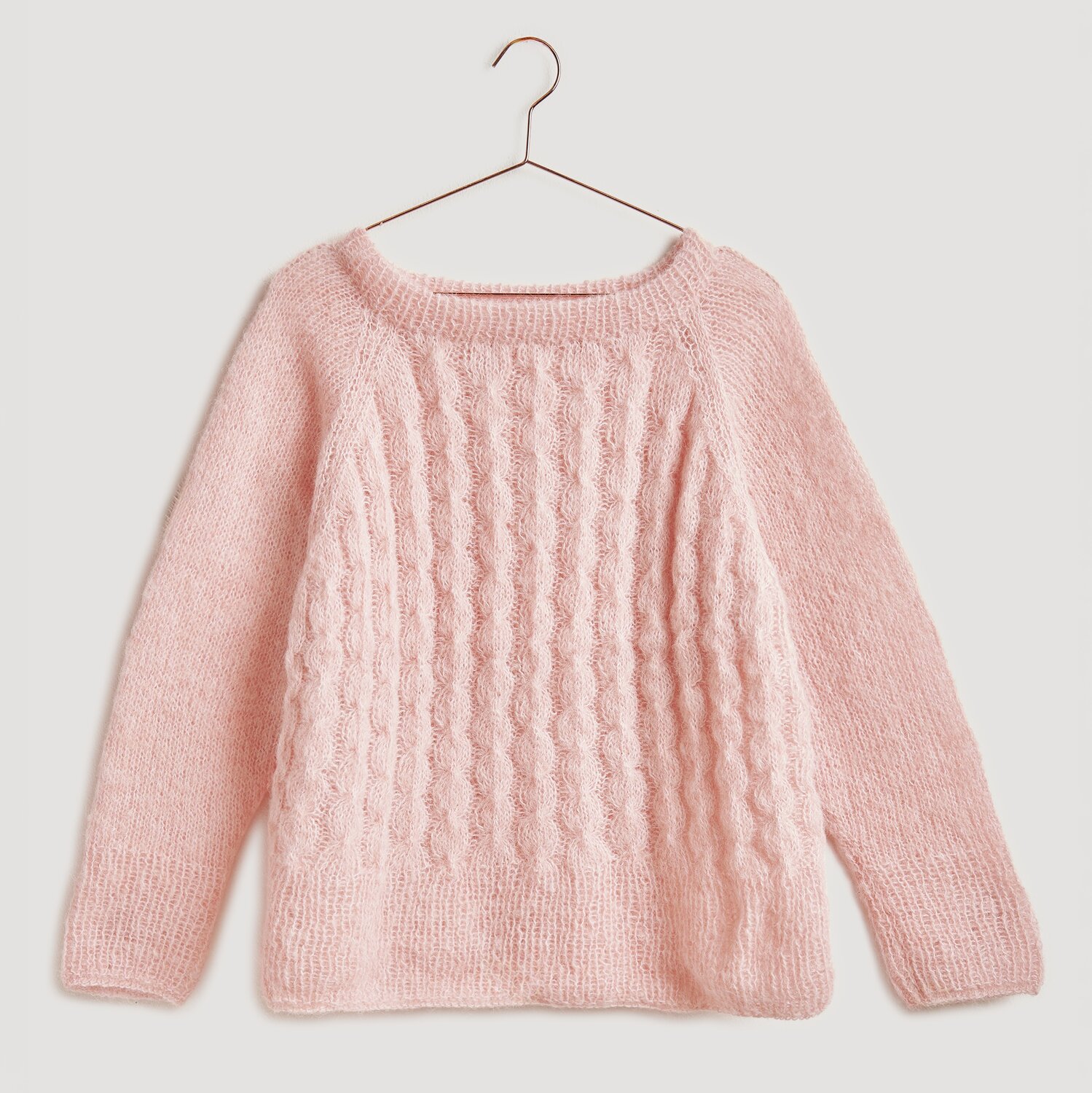 Gestrickter Pullover in Pink