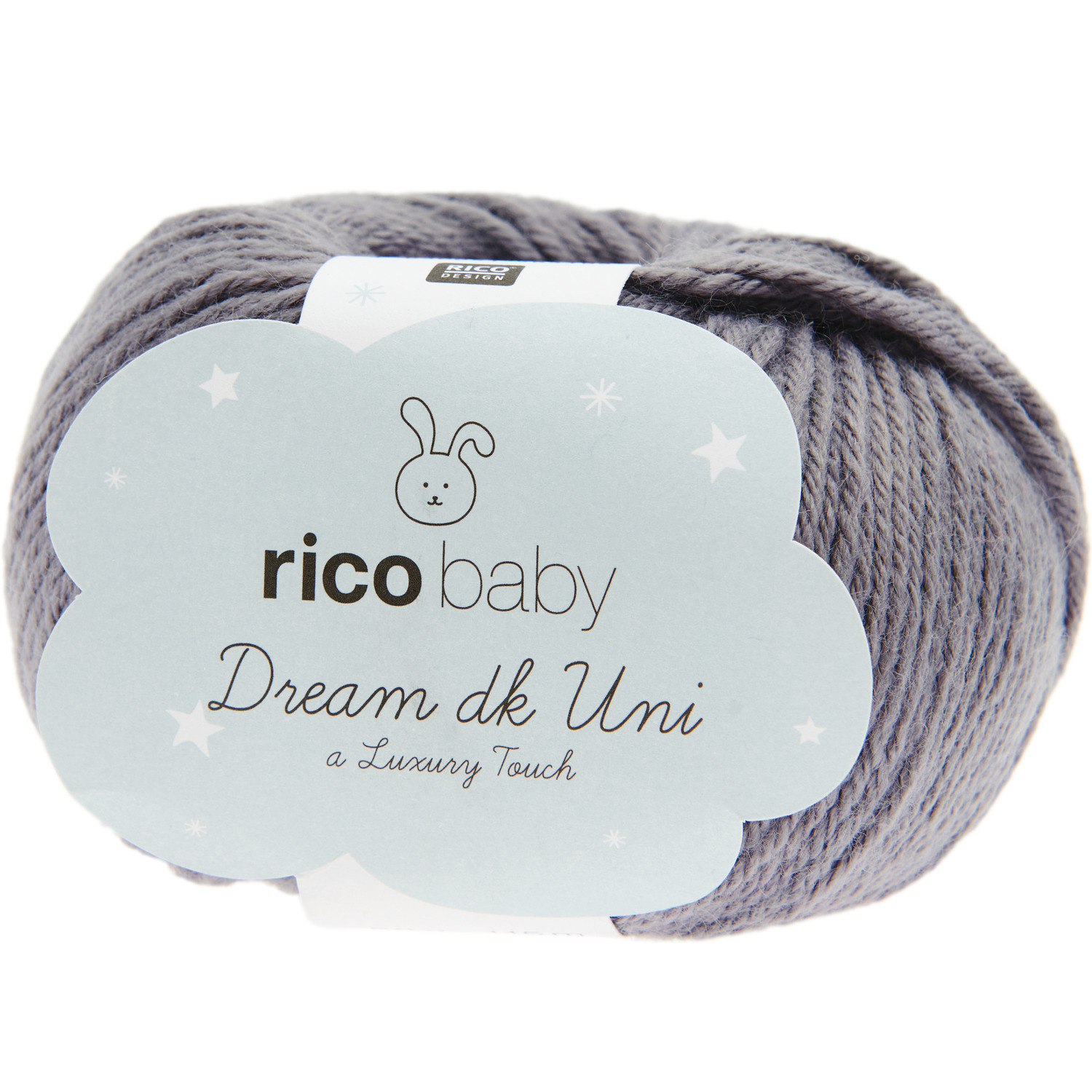 Rico Design Rico Baby Dream dk uni - A Luxury Touch Anthrazit