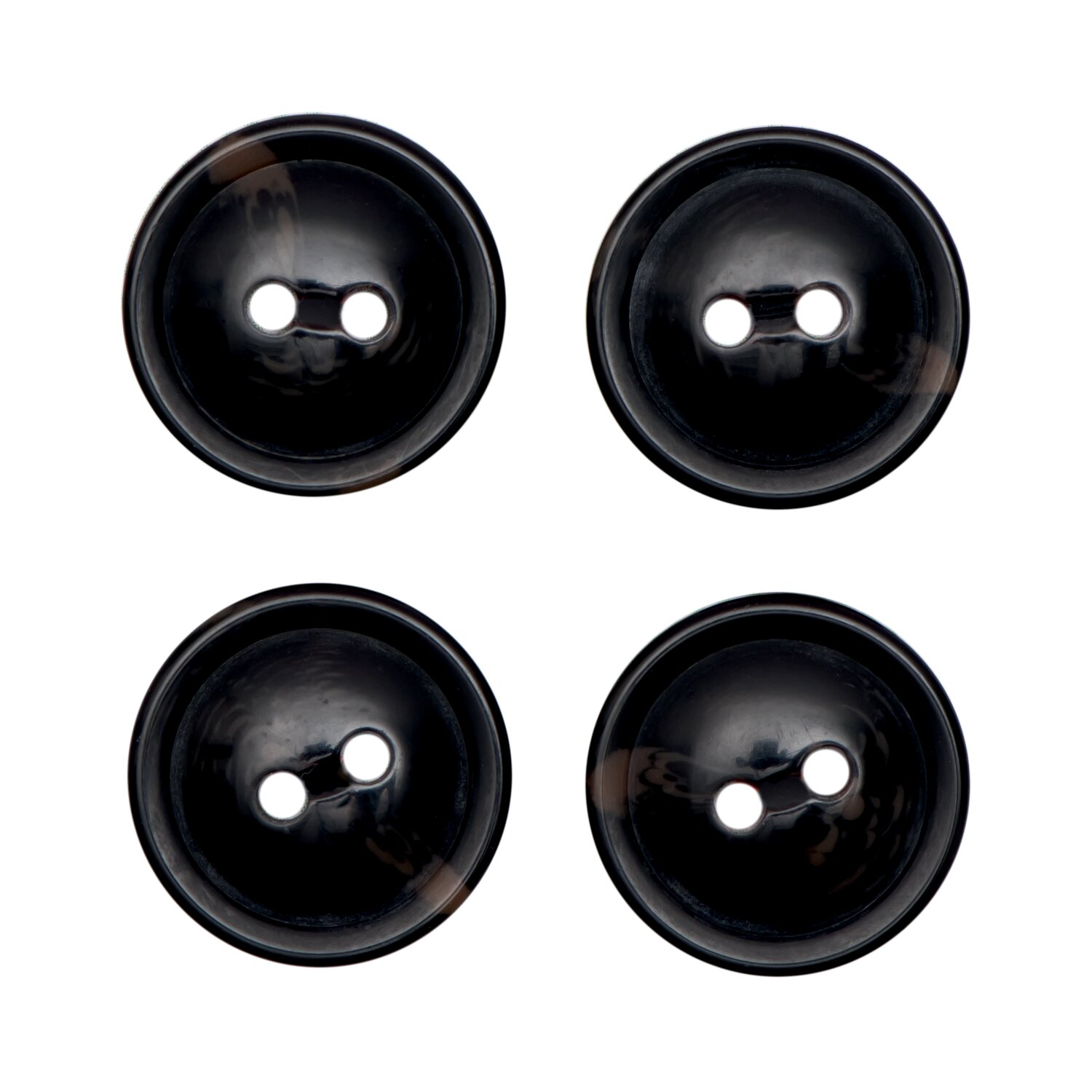 Knöpfe Schwarz 1,7cm 4 Stück von Rico Design
