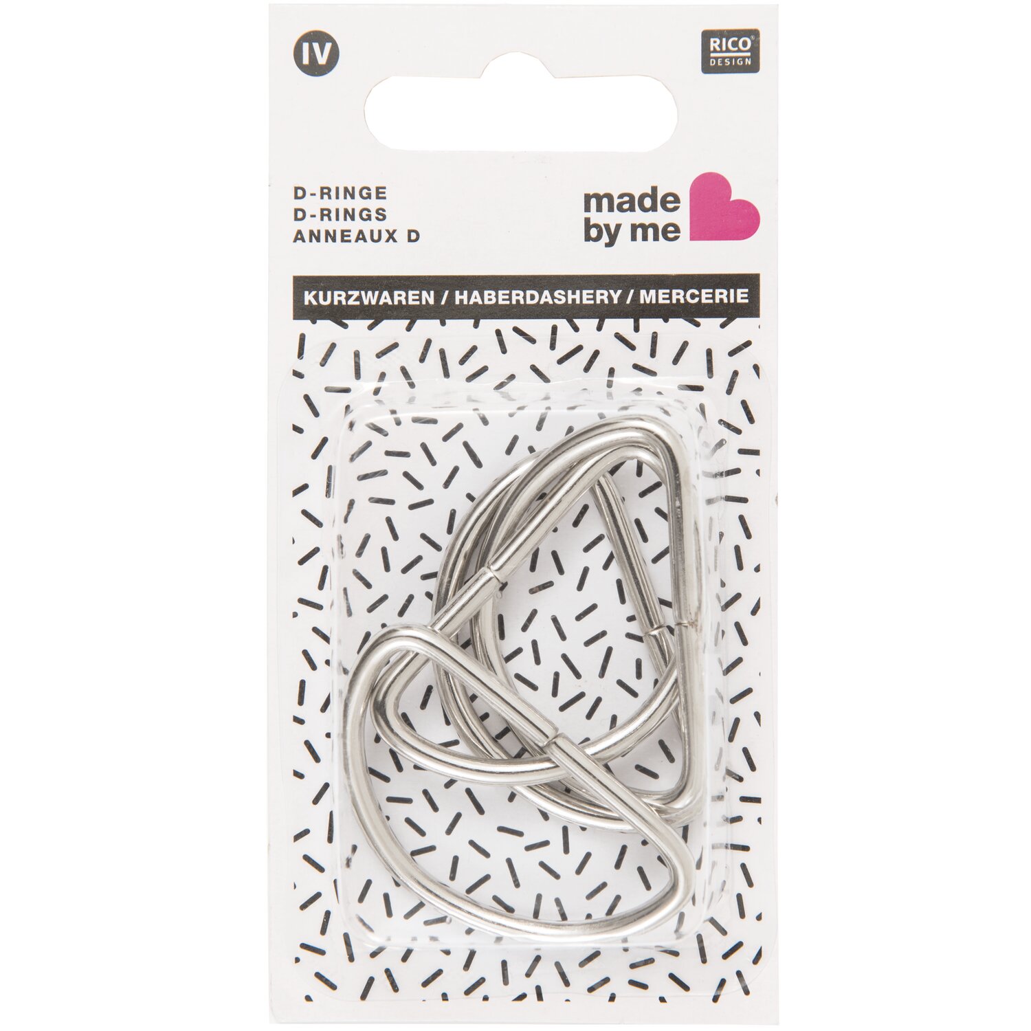 D-Ringe 40mm 4 Stück von Rico Design