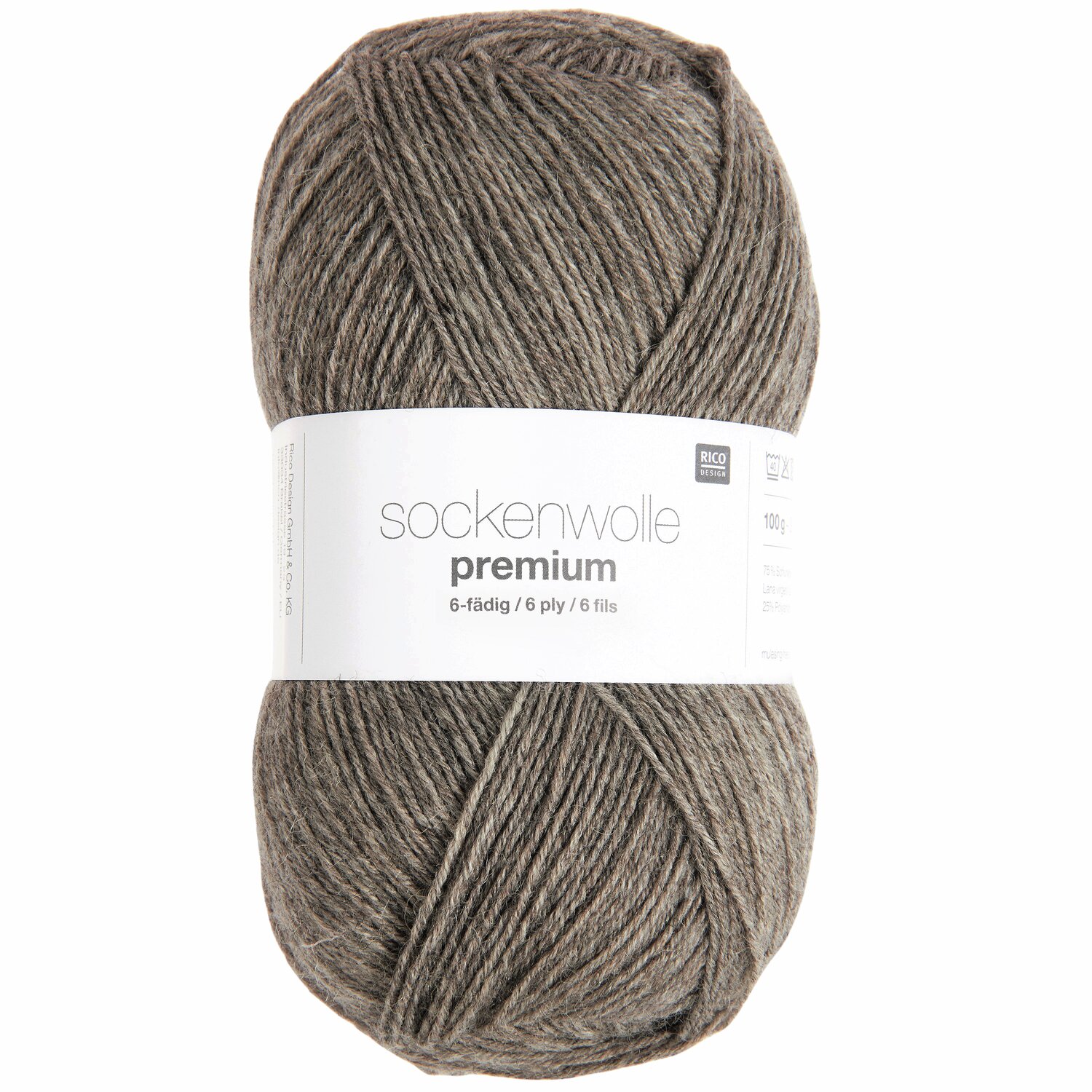 Rico Design Sockenwolle Premium 6-fädig Natur