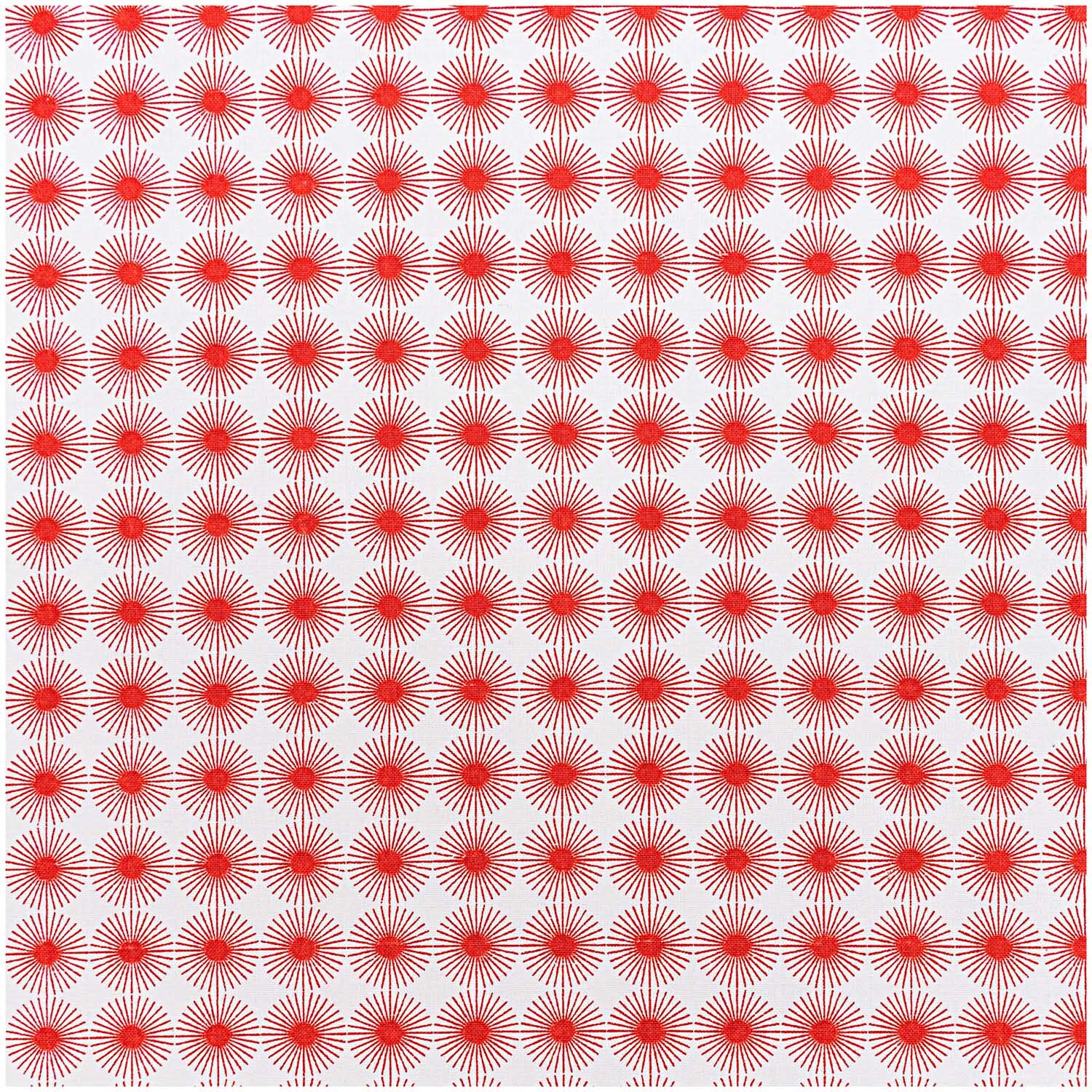 Stoff Rosette rot 50x140cm