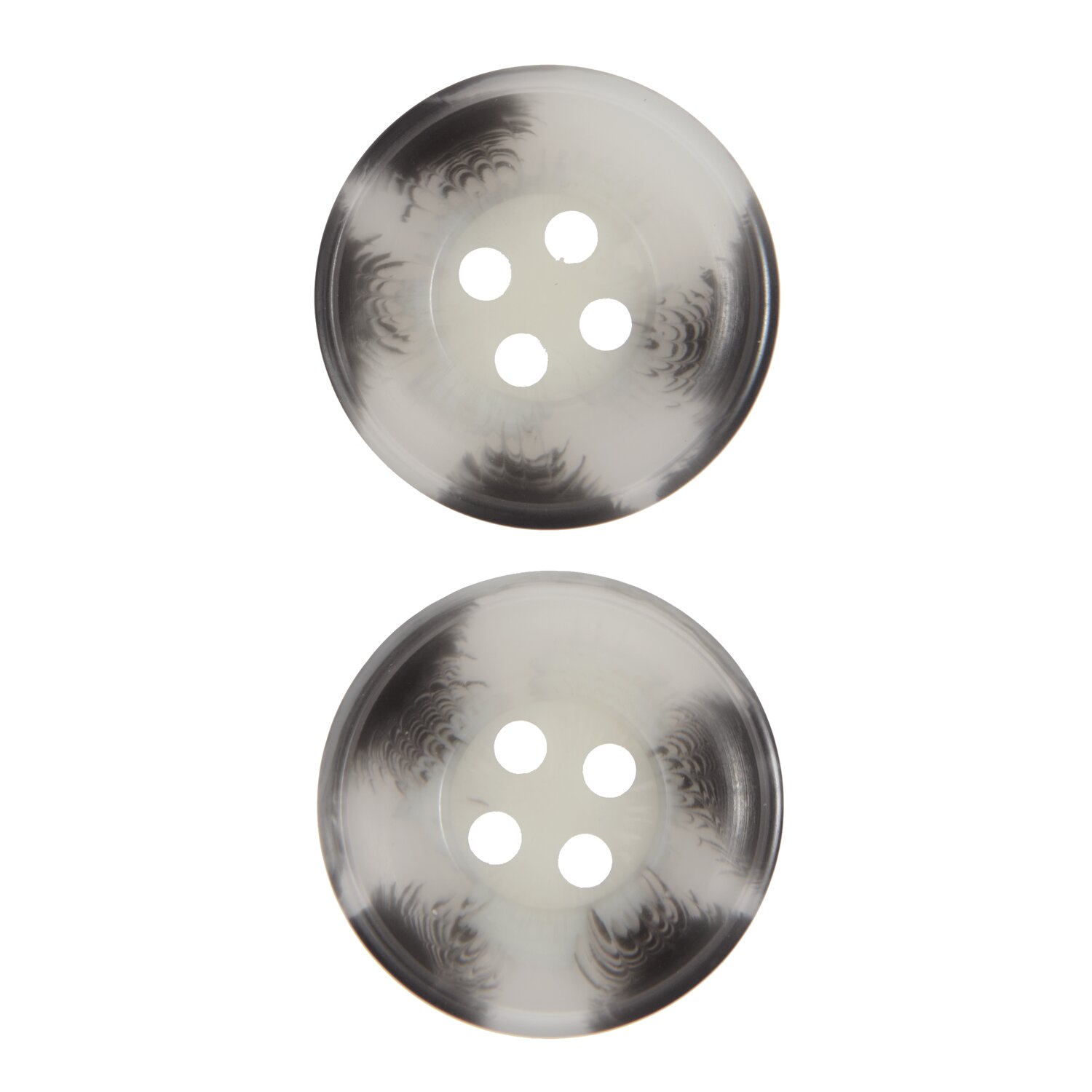 Knopf beige-grau 2,2cm strukturiert