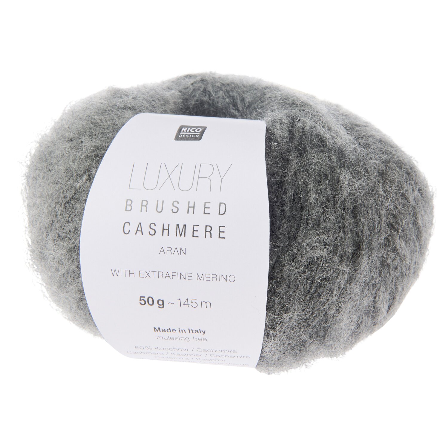 Rico Design Luxury Brushed Cashmere aran Anthrazit