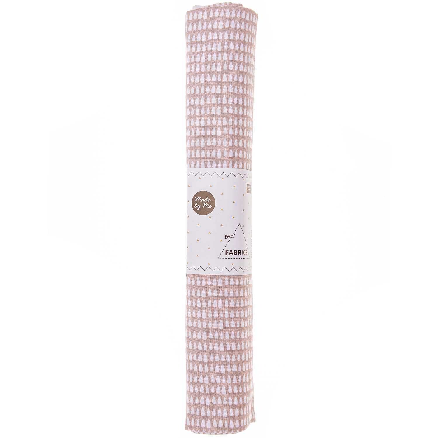 Druckstoff Tropfenmuster blassrosa 50x140cm Druckstoff Tropfenmuster blassrosa 50x140cm