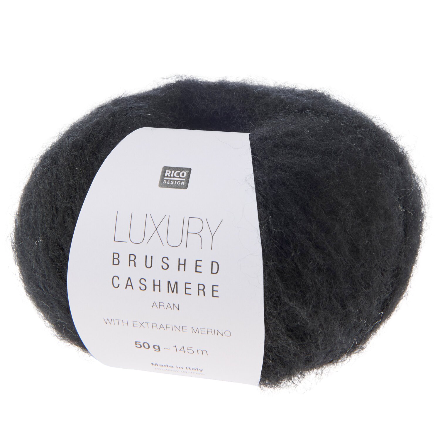 Rico Design Luxury Brushed Cashmere aran Schwarz