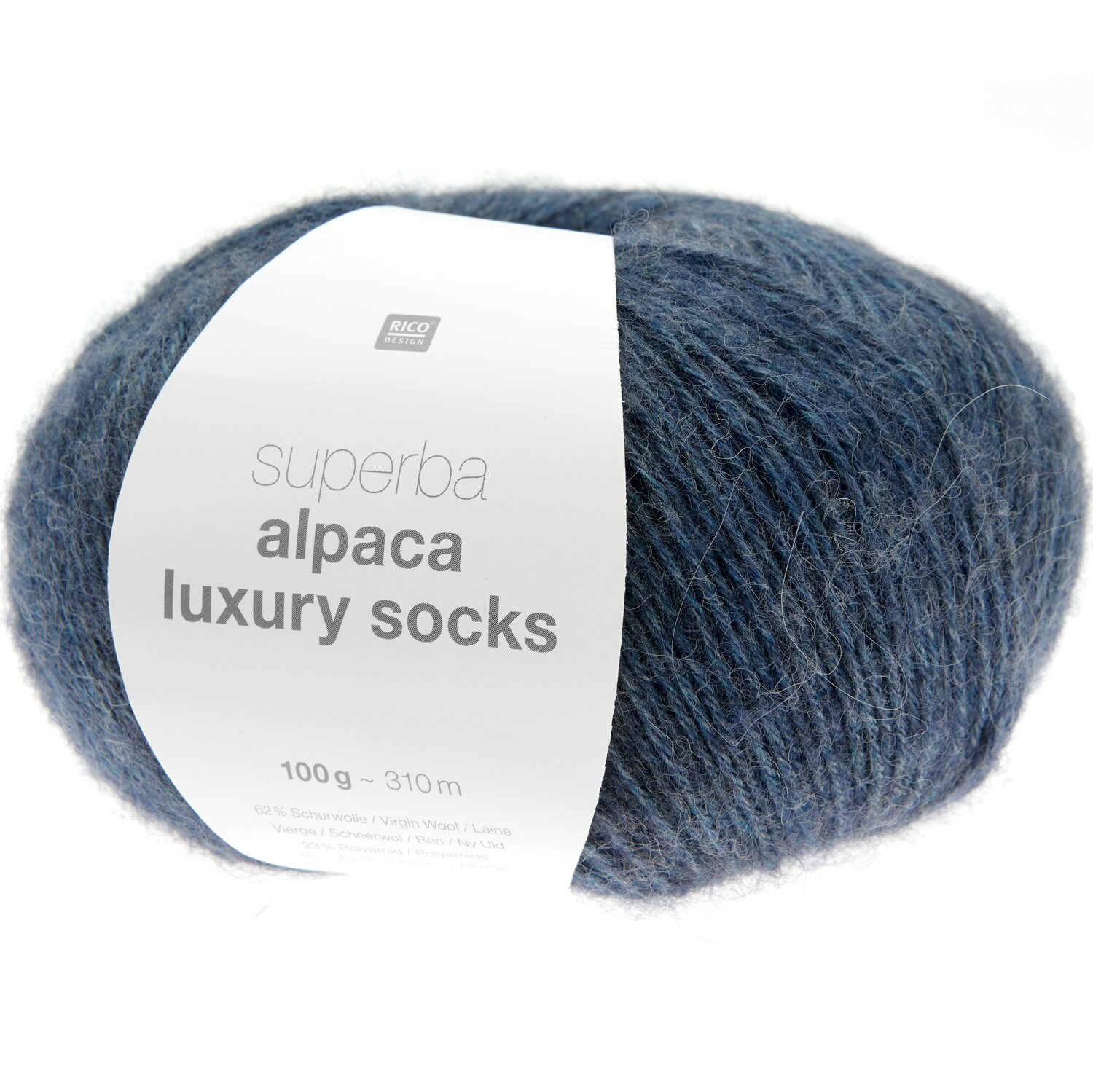 Rico Design Superba Alpaca Luxury Socks Petrol