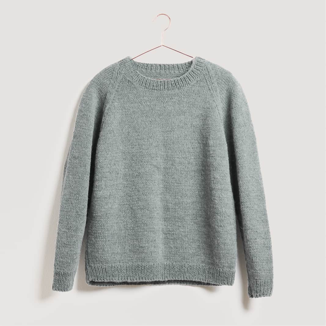 Gestrickter Pullover: Modell 18 aus dem Heft Lovewool No. 21