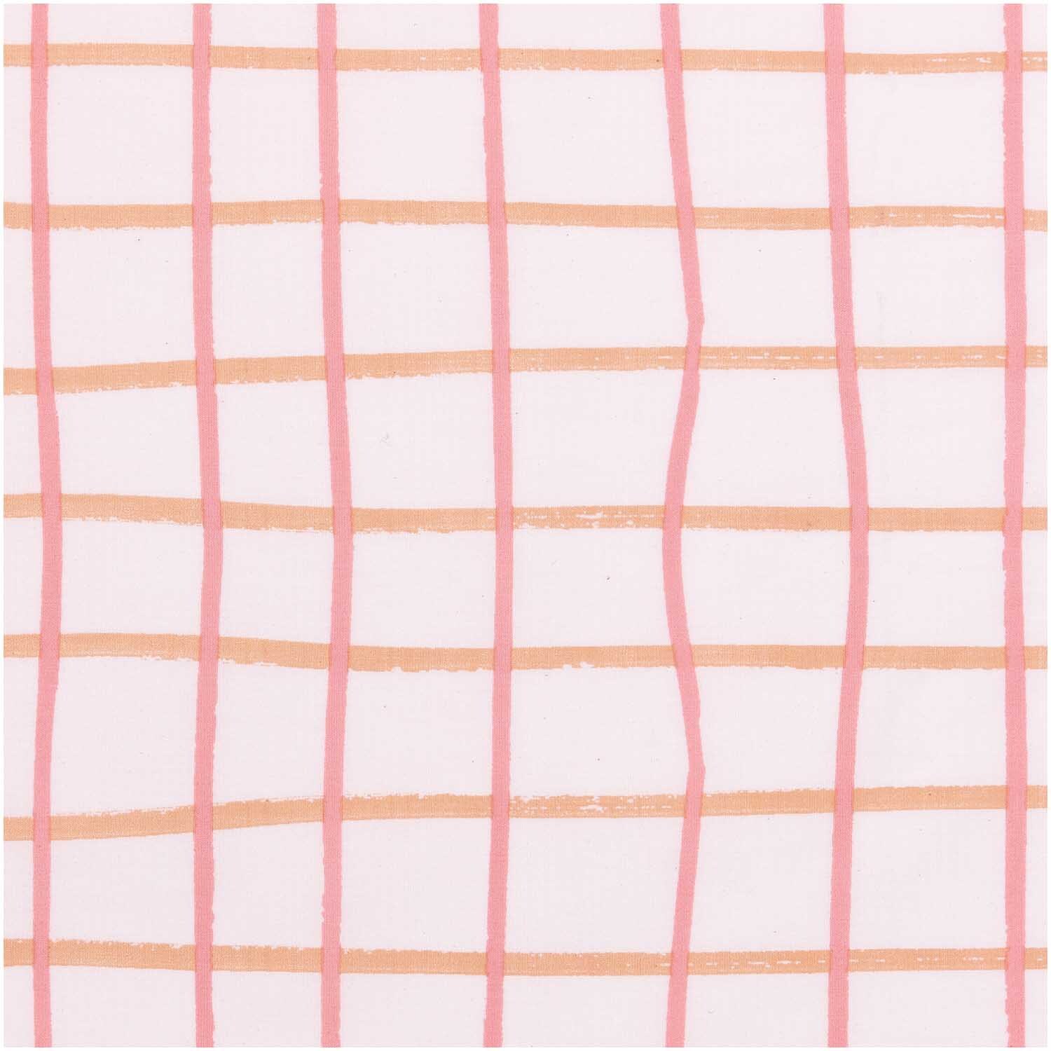 Druckstoff Crafted Nature kariert rosa 50x140cm Druckstoff Crafted Nature kariert rosa 50x140cm
