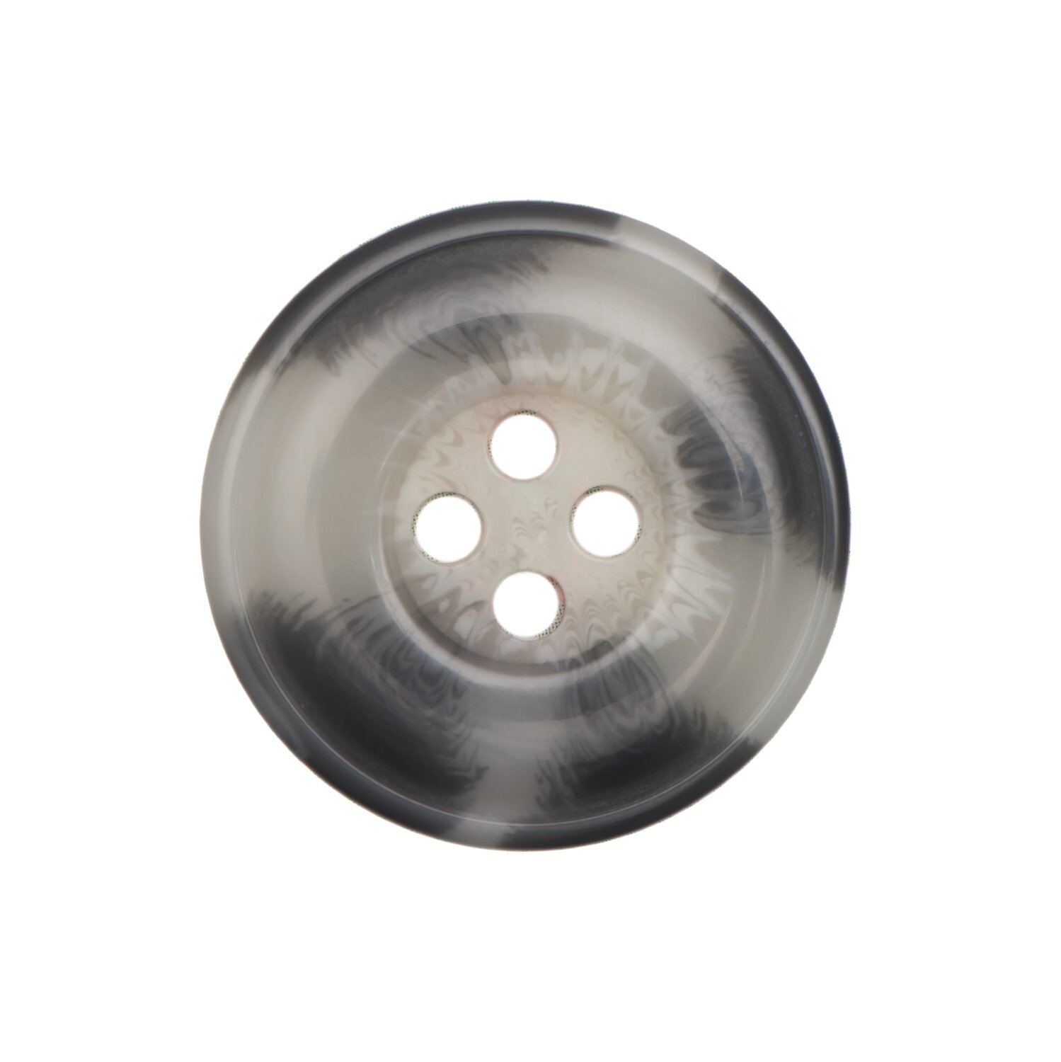 Knopf beige-grau 2,5cm strukturiert von Rico Design