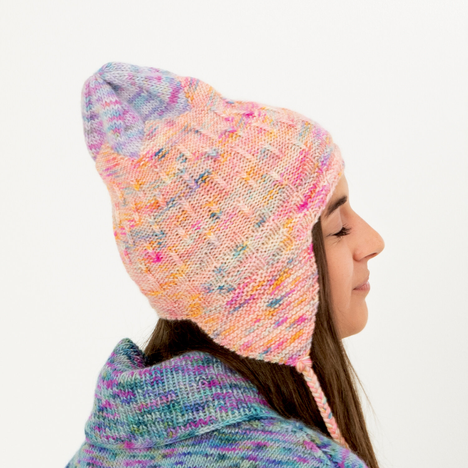 Strickanleitung Mütze aus Luxury Hand-Dyed Happiness dk