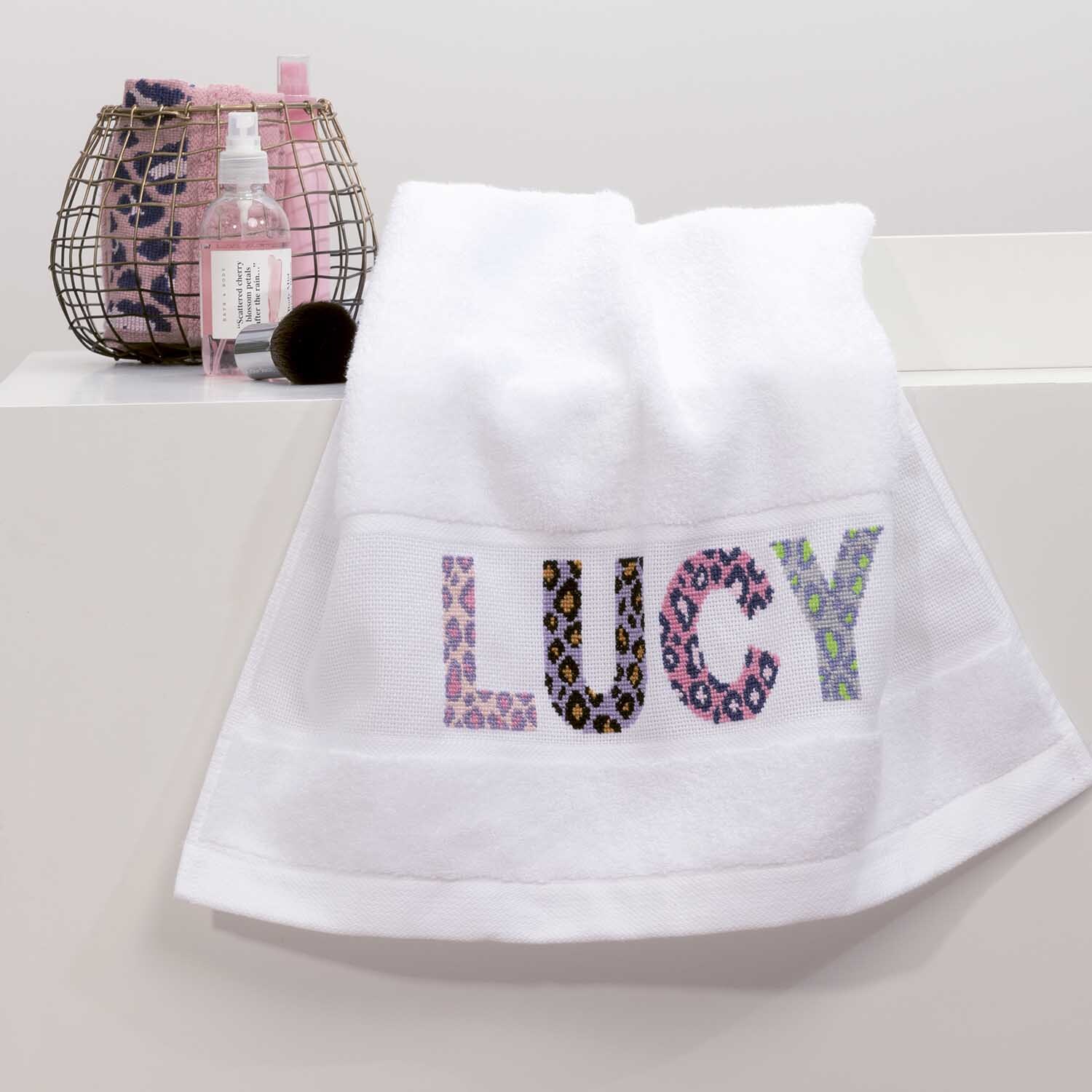 Handtuch 50x100cm Farbe Weiß von Rico Design