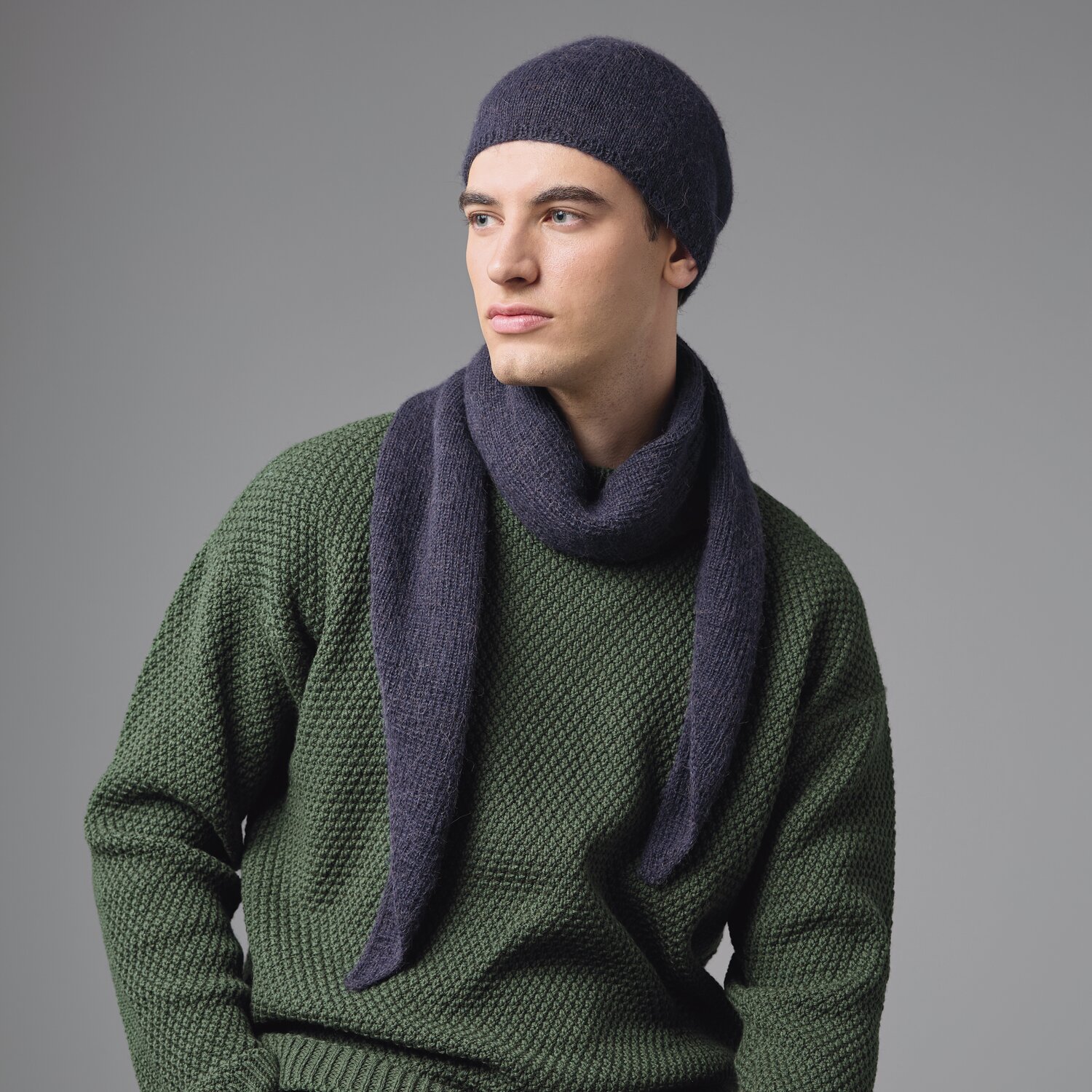 Strickset Mütze Modell 03 aus Made by Me Men No. 3 von Rico Design