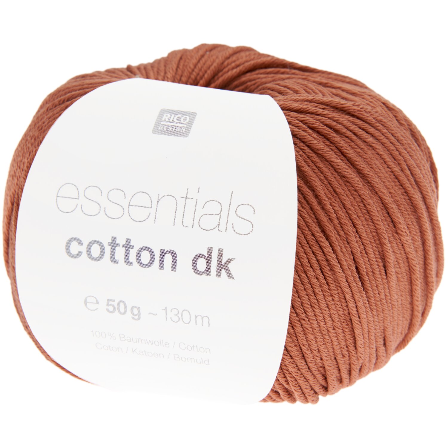Essentials Cotton dk 50g 120m Farbe Rot-Braun von Rico Design