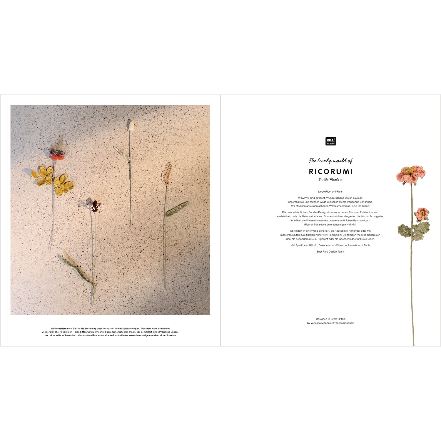 Ricorumi In the Meadow Sprachauswahl deutsch von Rico Design