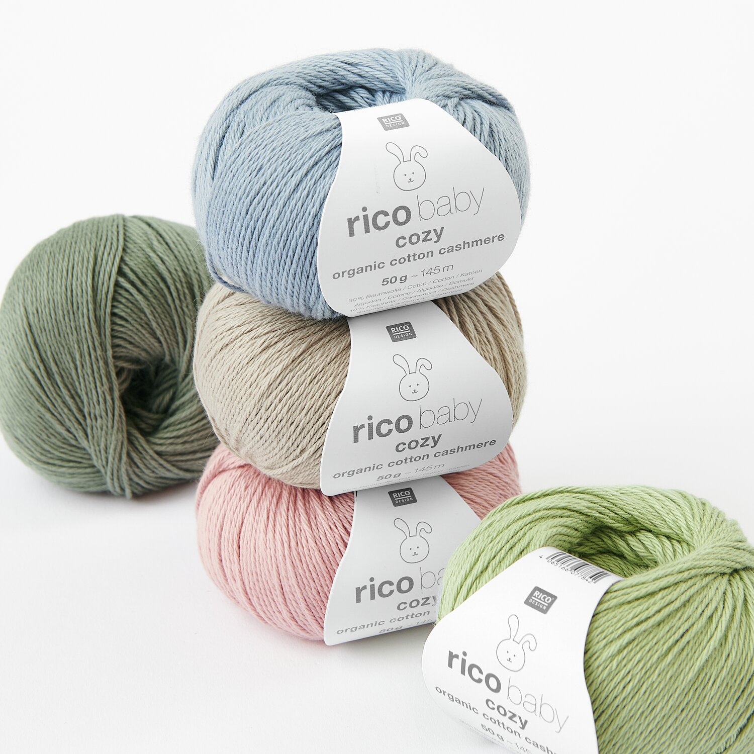 Baby Cozy Organic Cotton Cashmere 50g 145m Farbe Greige von Rico Design