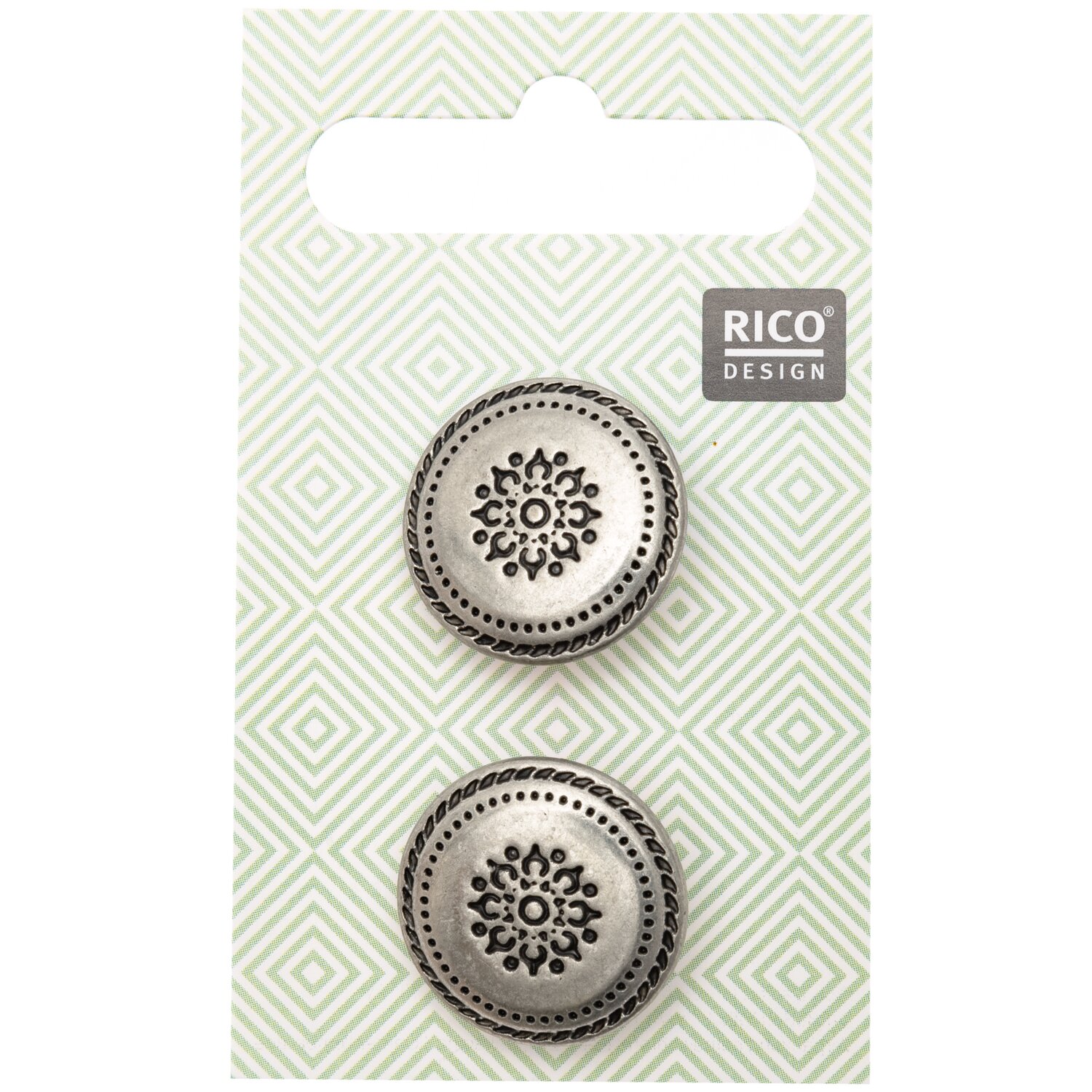 Trachtenknöpfe Ornamente 2x2cm von Rico Design