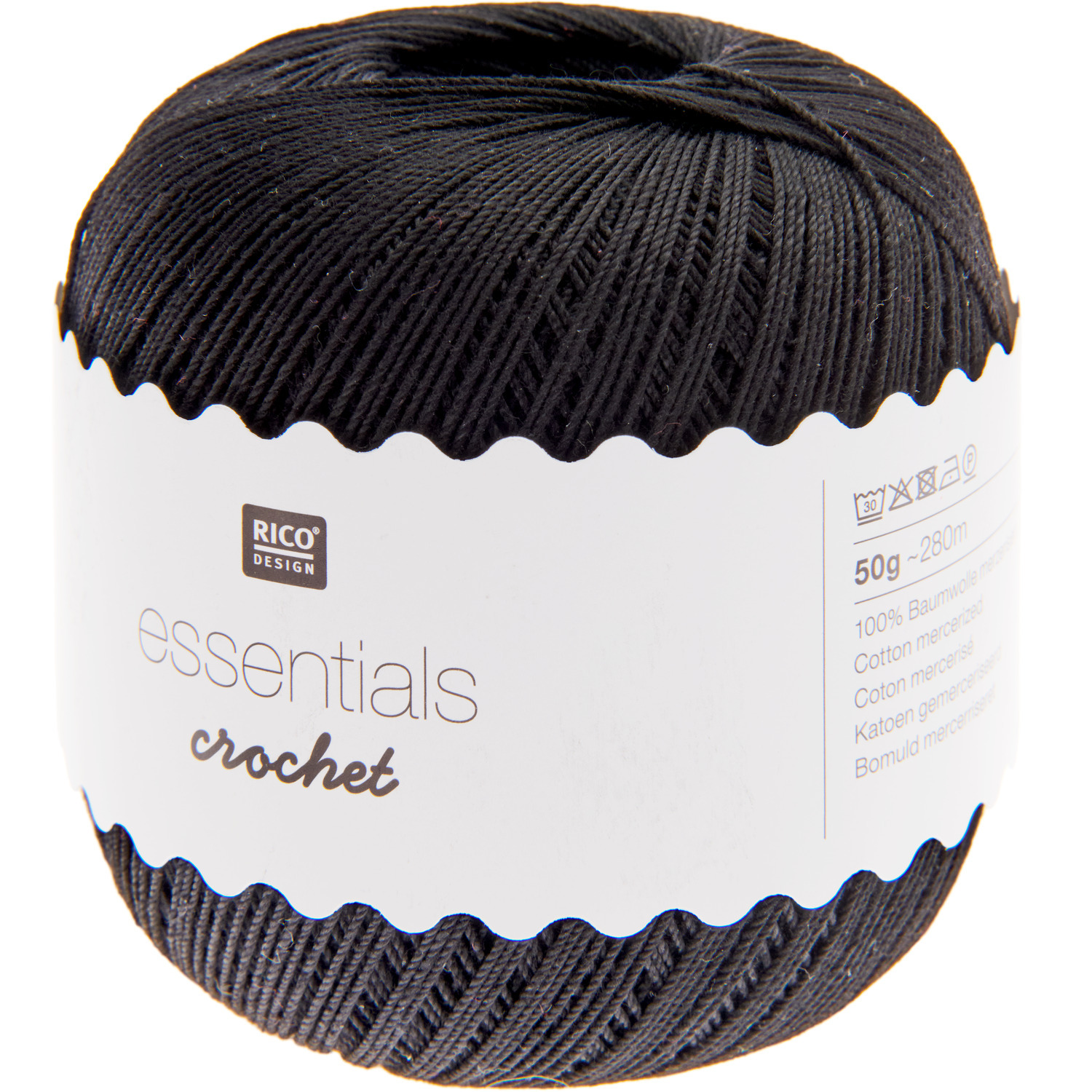 Rico Design Essentials Crochet Schwarz