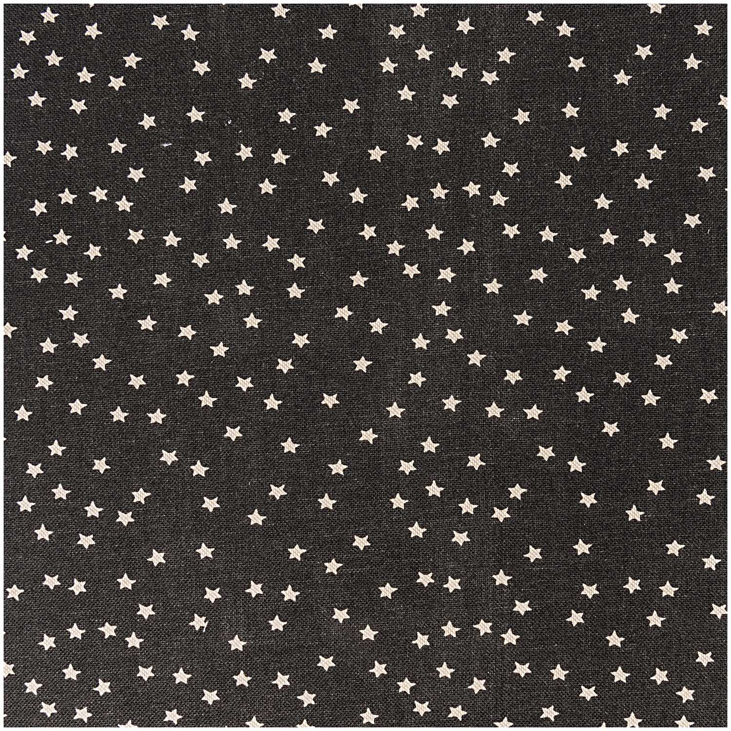 Stoff Sterne schwarz-natur 140cm Stoff Sterne schwarz-natur 140cm