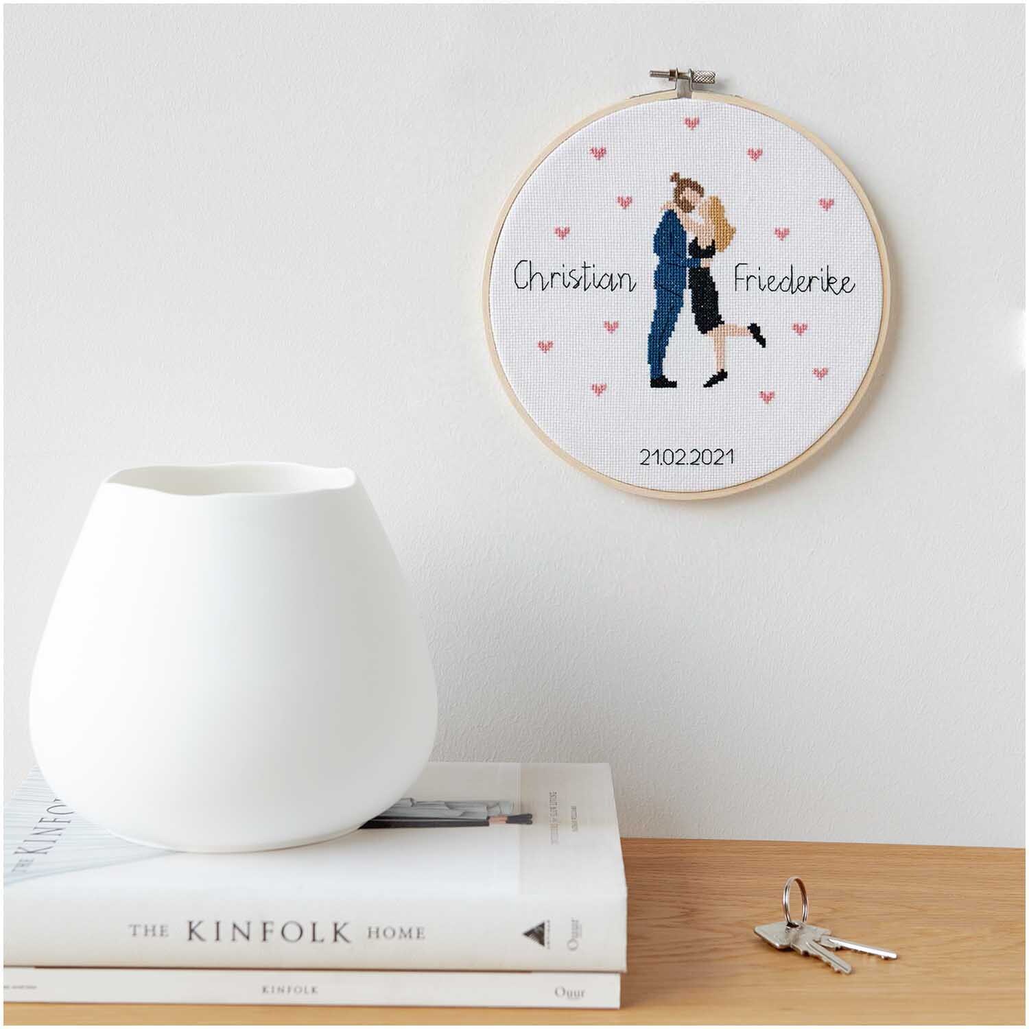 Figurico Stickpackung Lovebirds 20cm Figurico Stickpackung Lovebirds 20cm