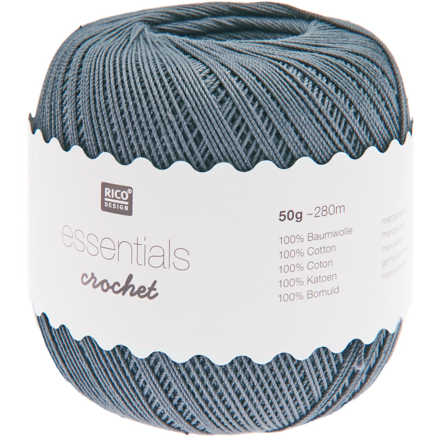 Rico Design Essentials Crochet Mausgrau