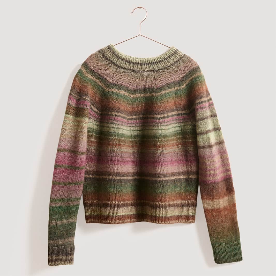 Gestrickter Pullover: Modell 27 aus dem Heft Lovewool No. 23