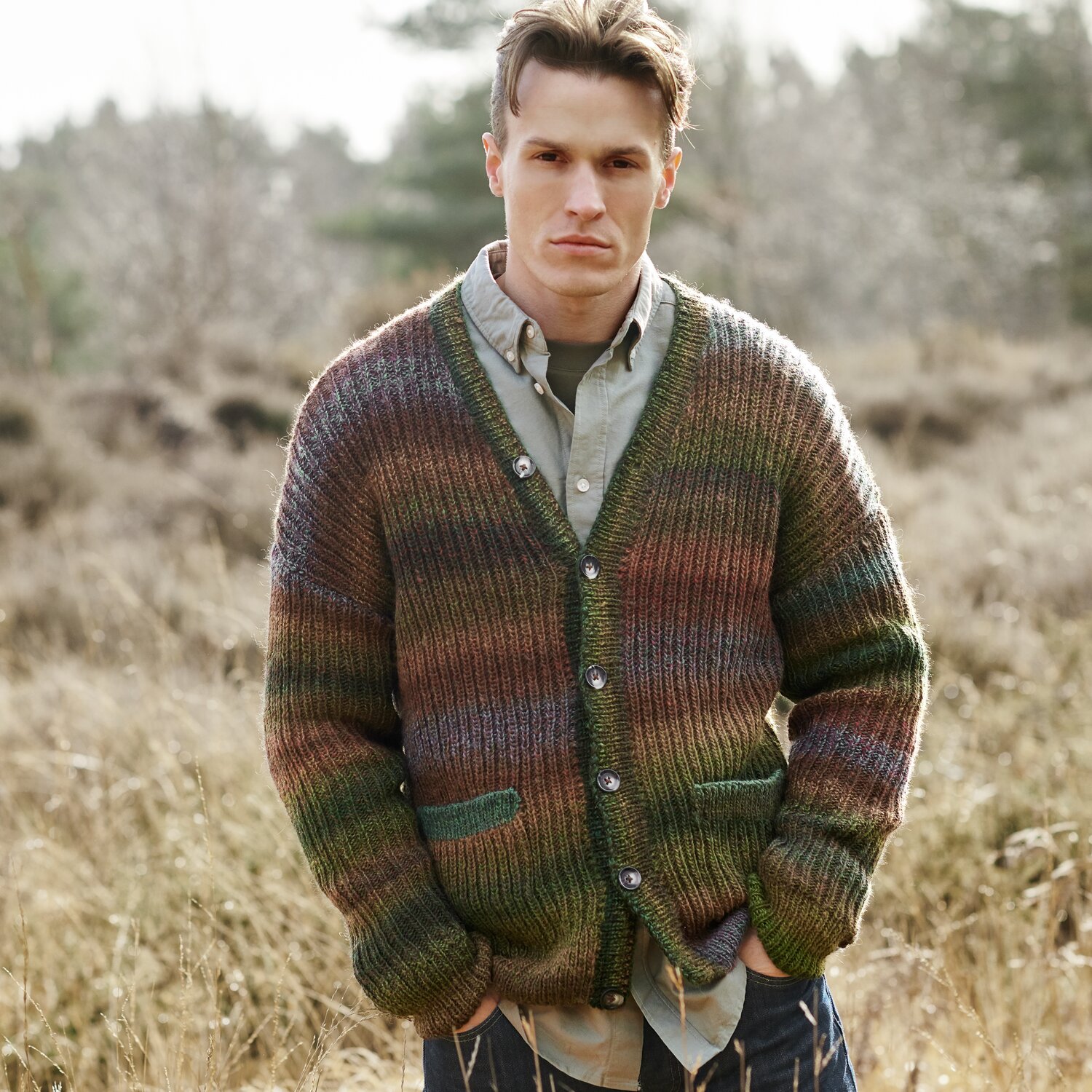Strickset Jacke Herren Modell 13 aus Lovewool No. 21 von Rico Design
