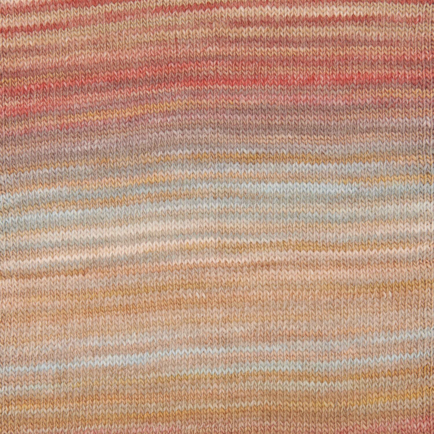 Creative Melange aran Wonderball, sanfte Streifen in Oliv-Rost, ideal für Strickprojekte.