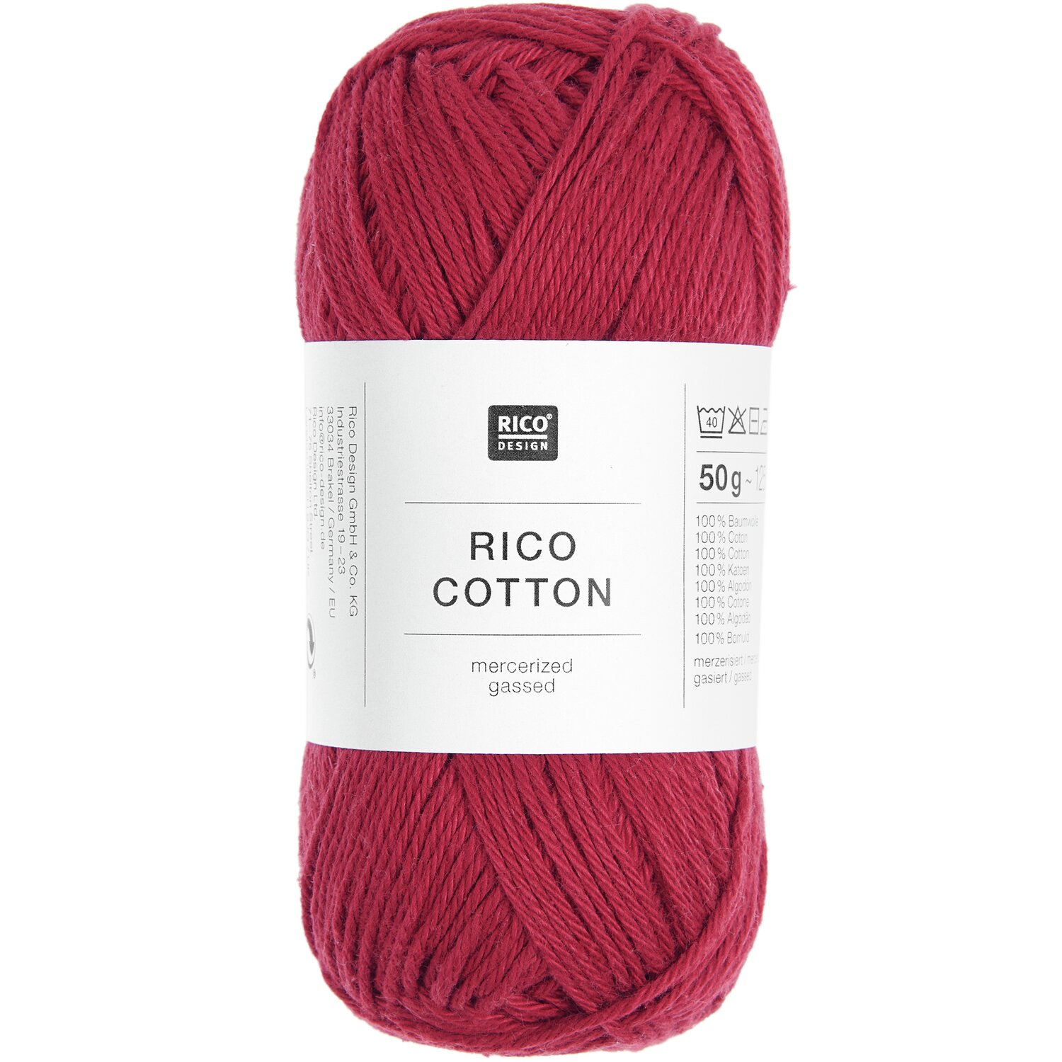 Rico Design Rico Cotton Weinrot