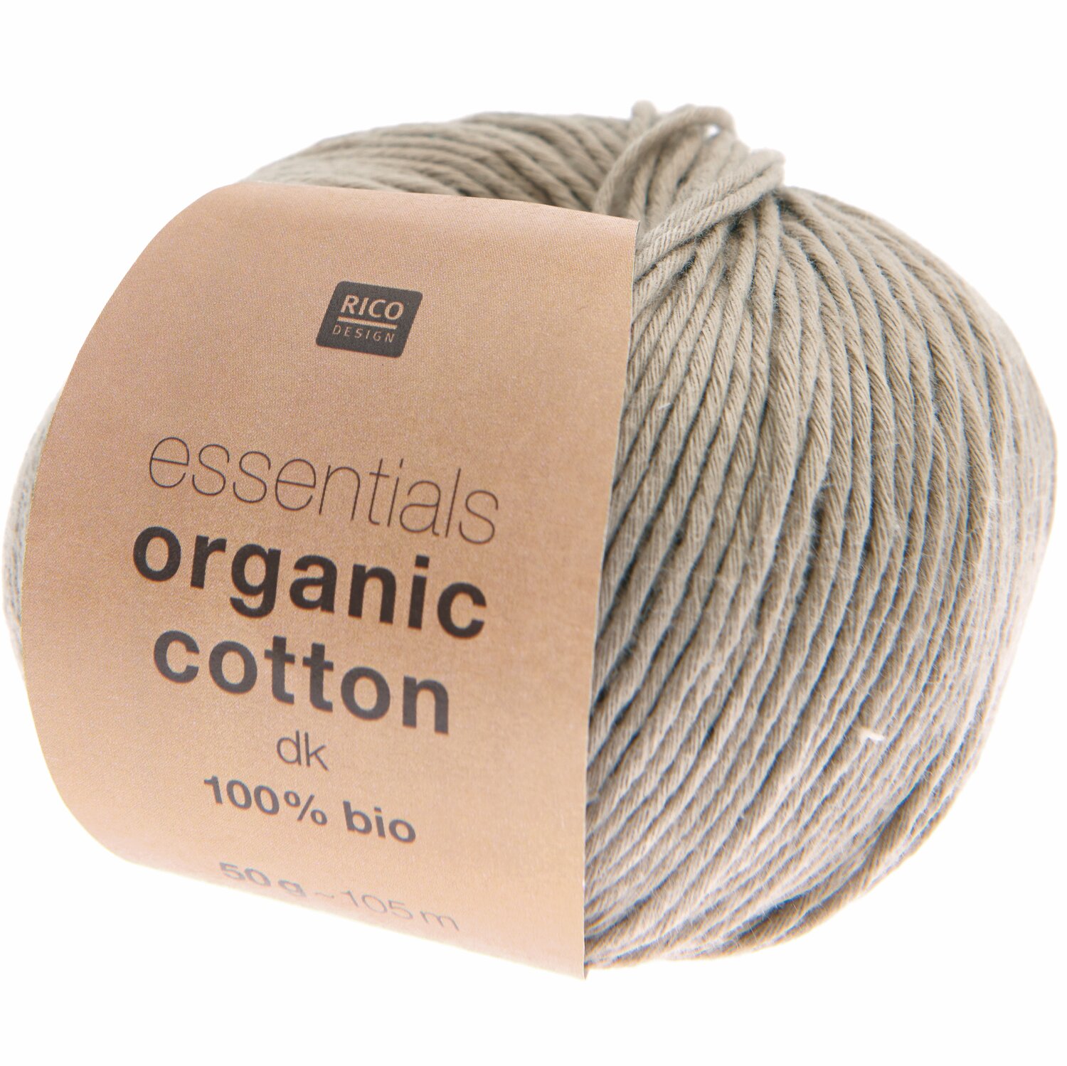 Rico Design Essentials Organic Cotton dk Taupe