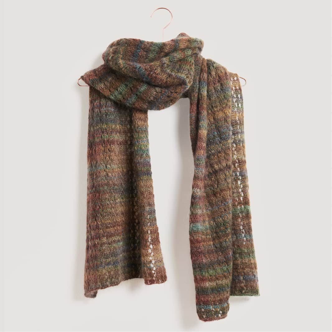 Gestrickter Schal: Modell 10 aus dem Heft Lovewool No. 21