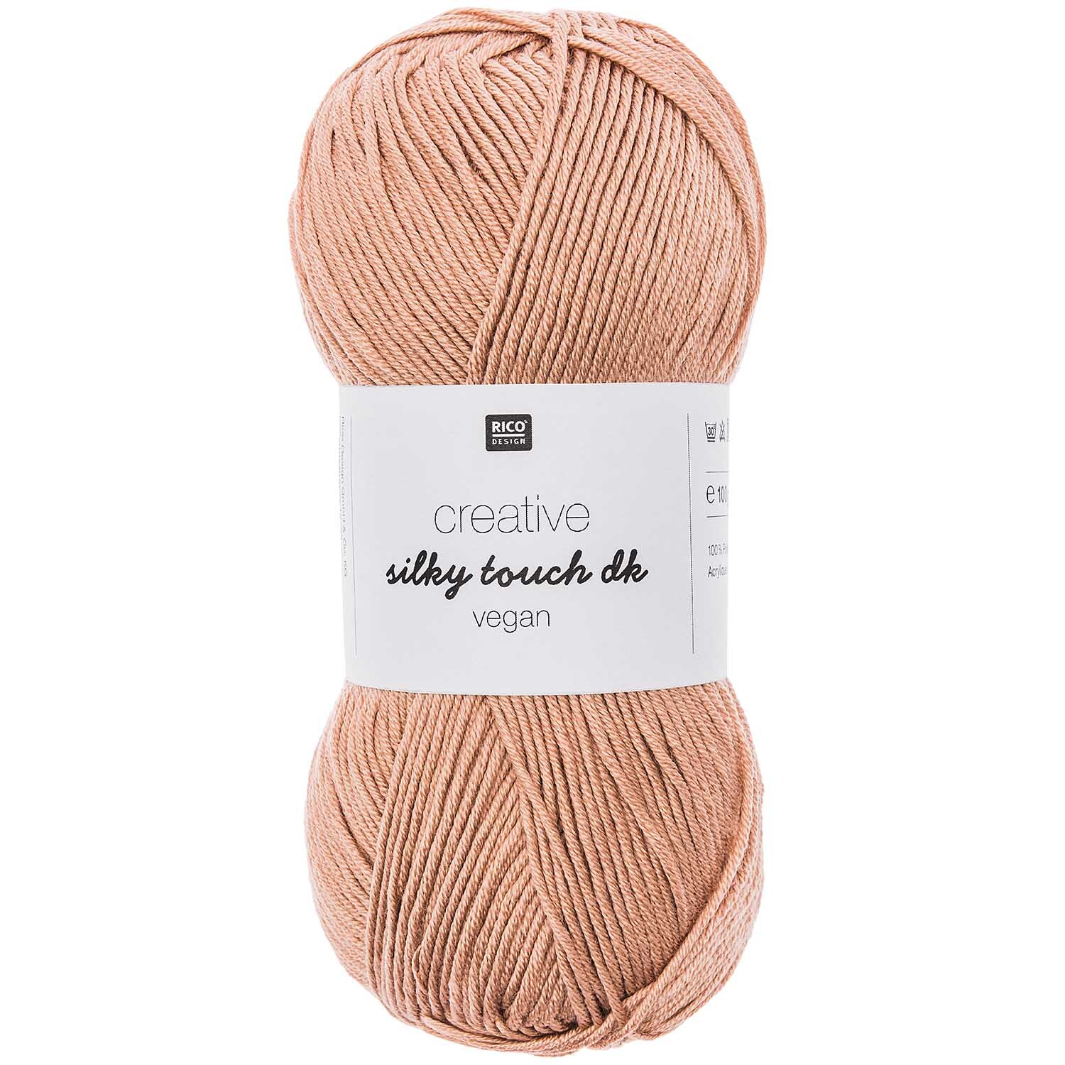 Creative Silky Touch dk 100g 220m Farbe Altrosa von Rico Design Creative Silky Touch dk von Rico Design in Altrosa, 100g Garnknäuel, vegan, 220m Länge. Ideal für weiche Strickprojekte.
