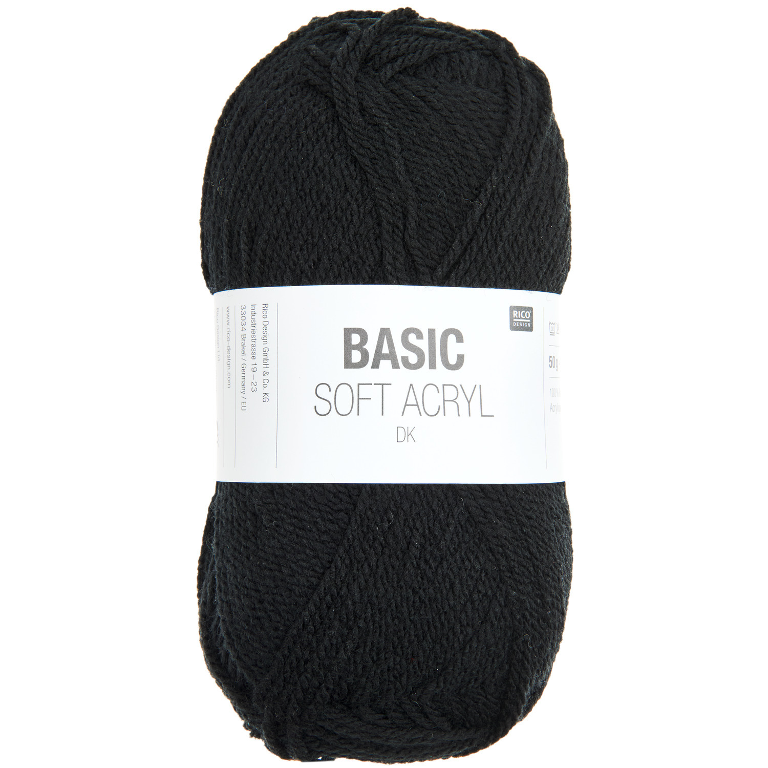 Rico Design Basic Soft Acryl dk Schwarz