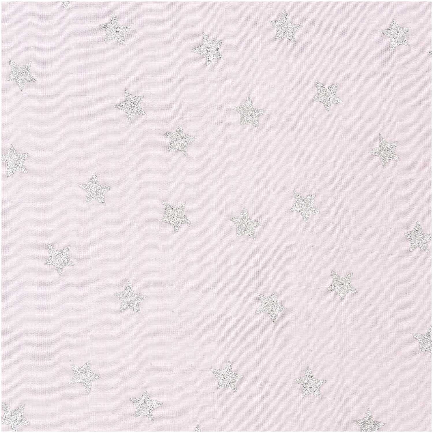Musselin-Druckstoff Nostalgic Christmas Sterne rosa-metallic 50x140cm Musselin-Druckstoff Nostalgic Christmas Sterne rosa-metallic 50x140cm