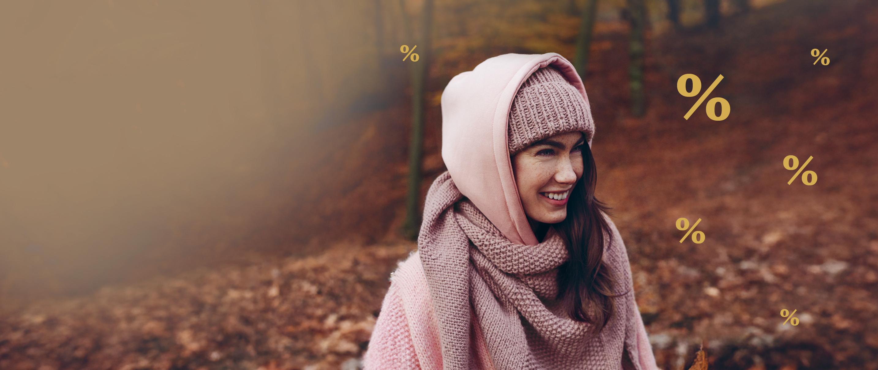 Frau mit Mütze und Schal