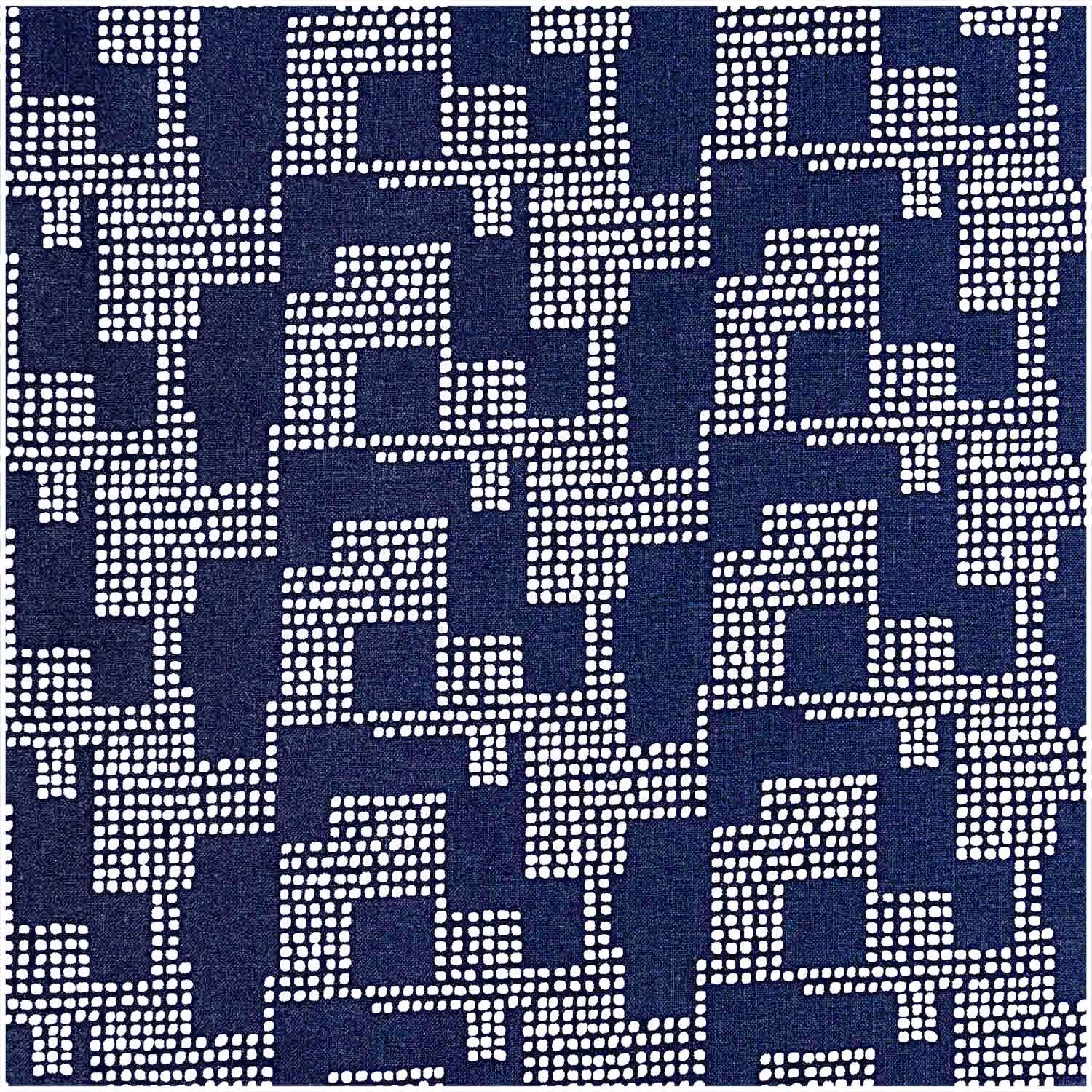 Druckstoff grafisches Muster dunkelblau 140cm Druckstoff grafisches Muster dunkelblau 140cm