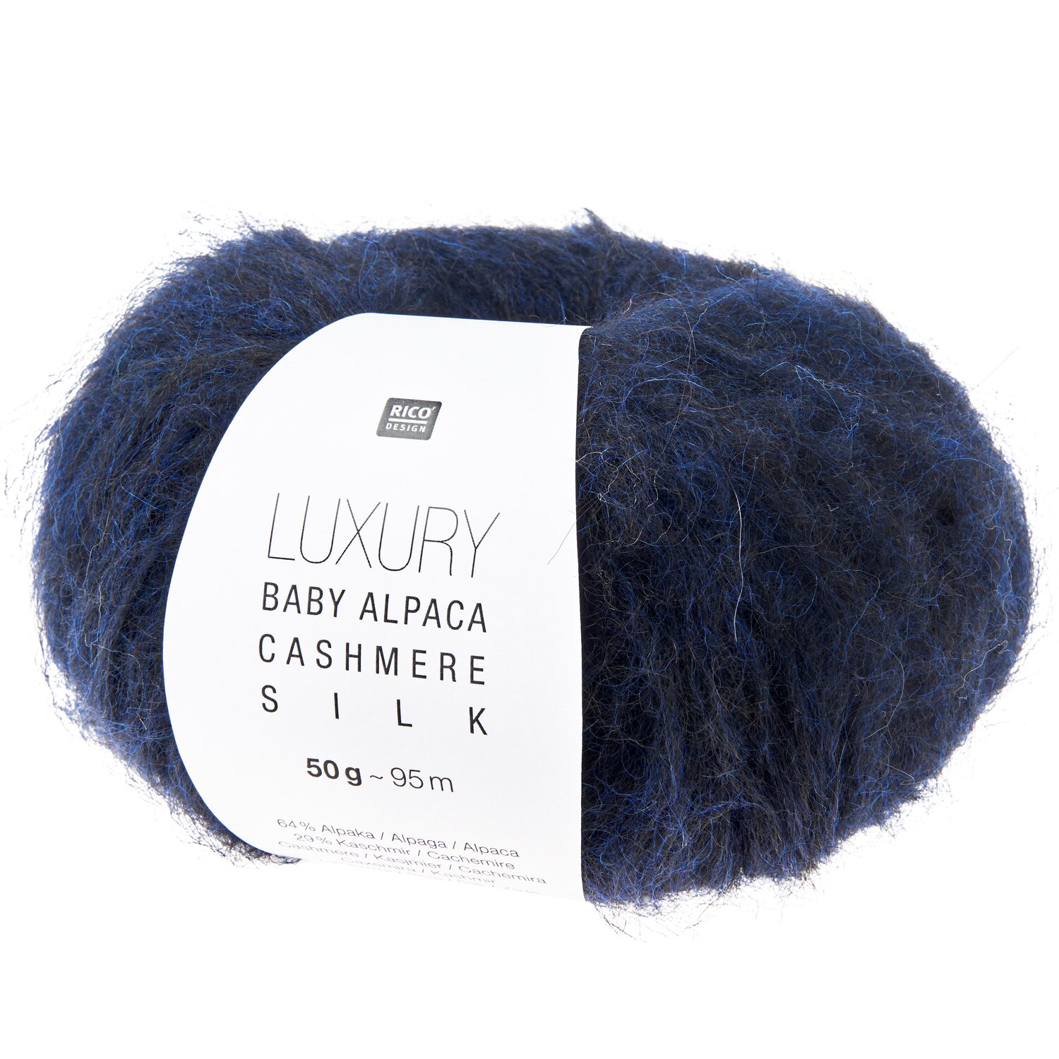 Rico Design Luxury Baby Alpaca Cashmere Silk Marine