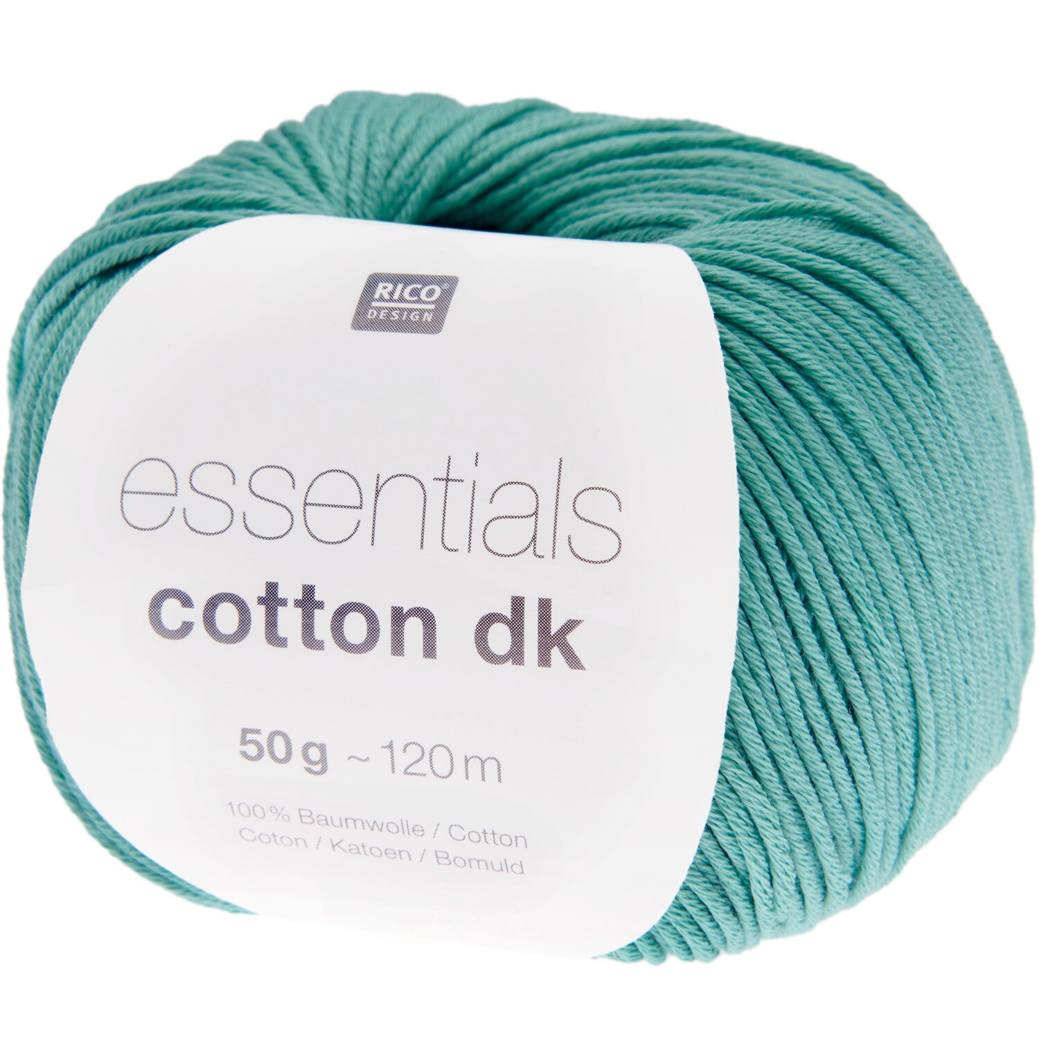 Essentials Cotton dk 50g 120m Farbe Dunkeltürkis von Rico Design