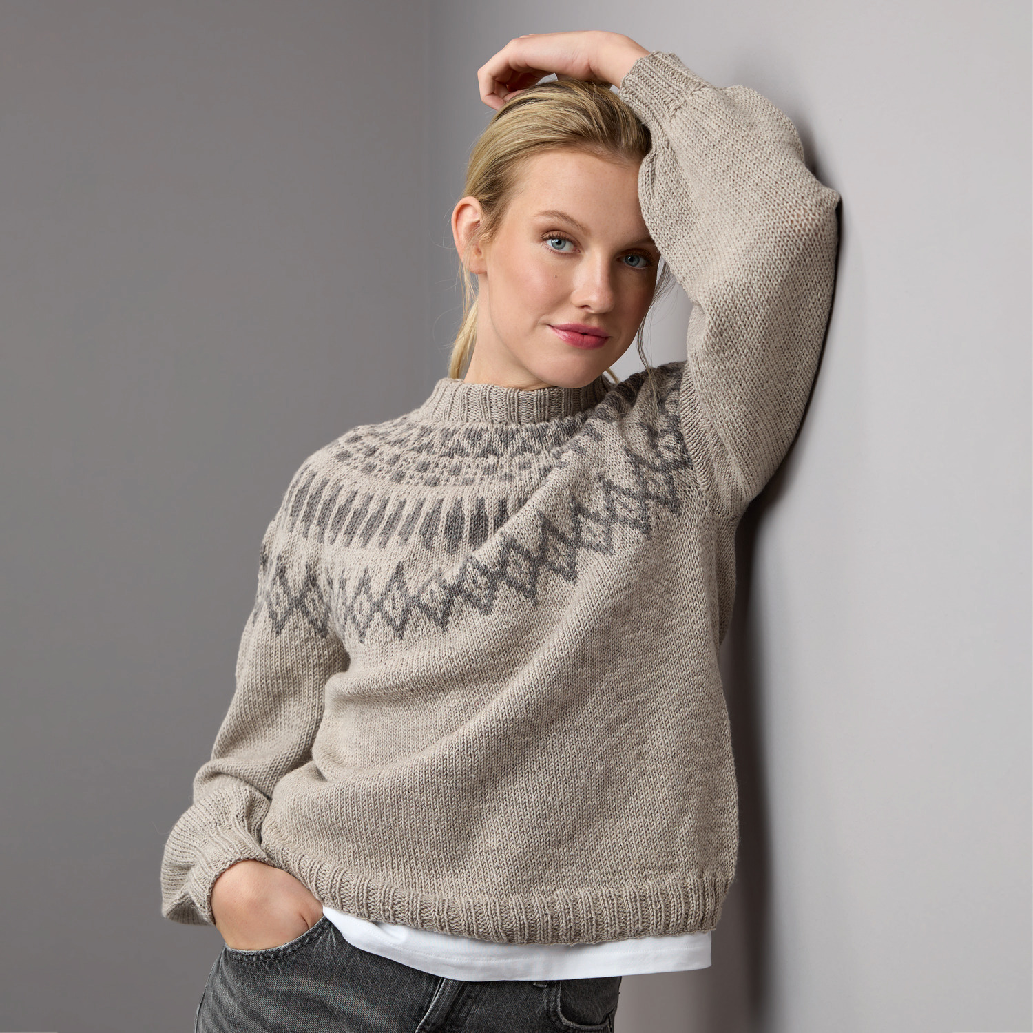 Strickset Pullover Modell 10 aus Die Neue Masche No. 10