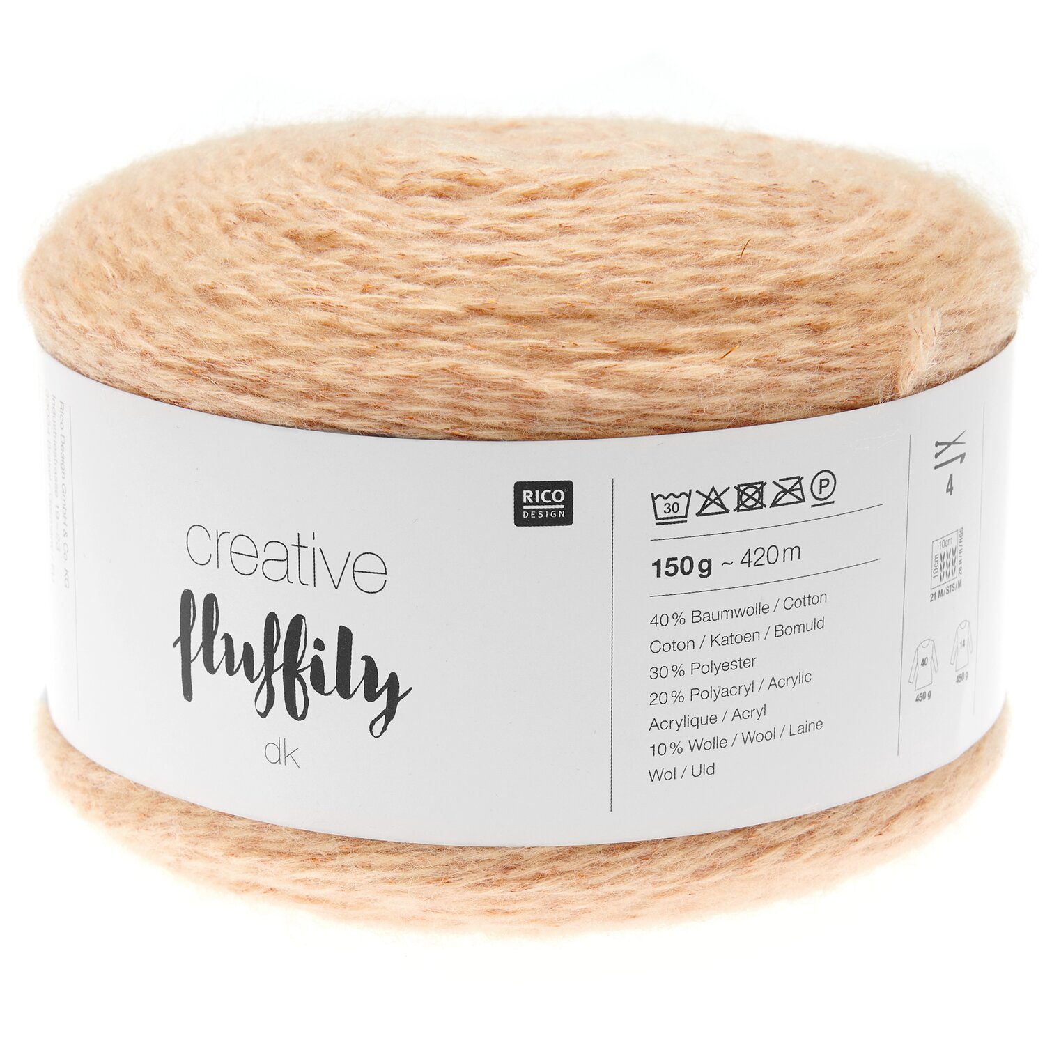 Rico Design Creative Fluffily dk Apricot
