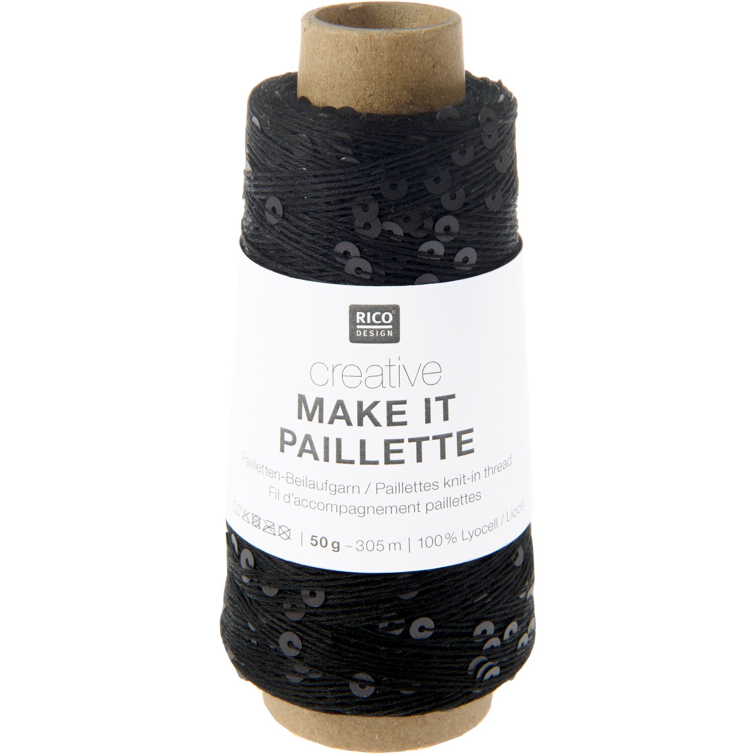 Rico Design Creative Make It Paillette Schwarz Matt