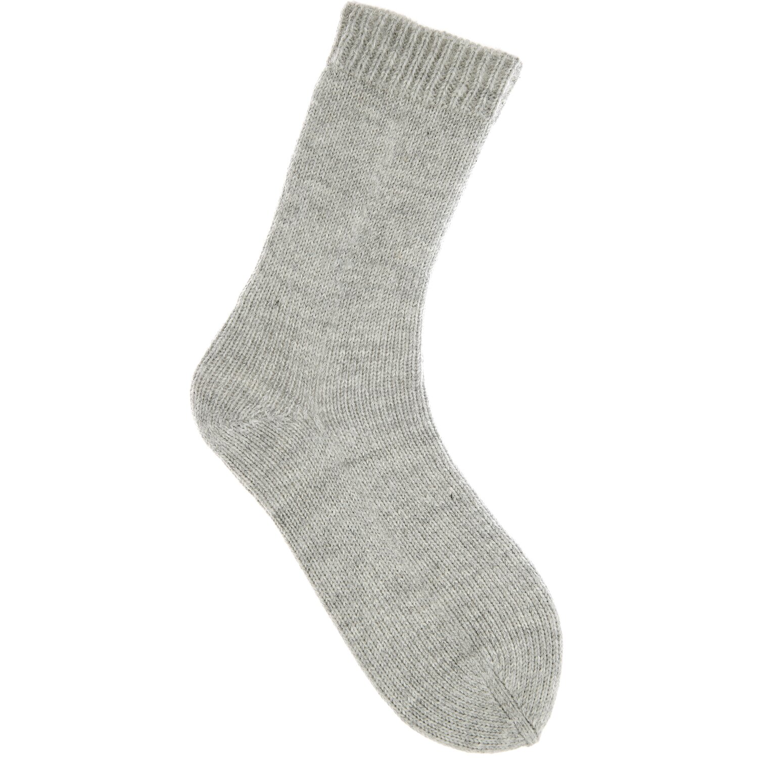Superba Alpaca Luxury Socks, 100g 310m, von Rico Design, fein gestrickte, warme Einzelsocke mit weichem Bündchen in melierter, heller Naturton-Optik