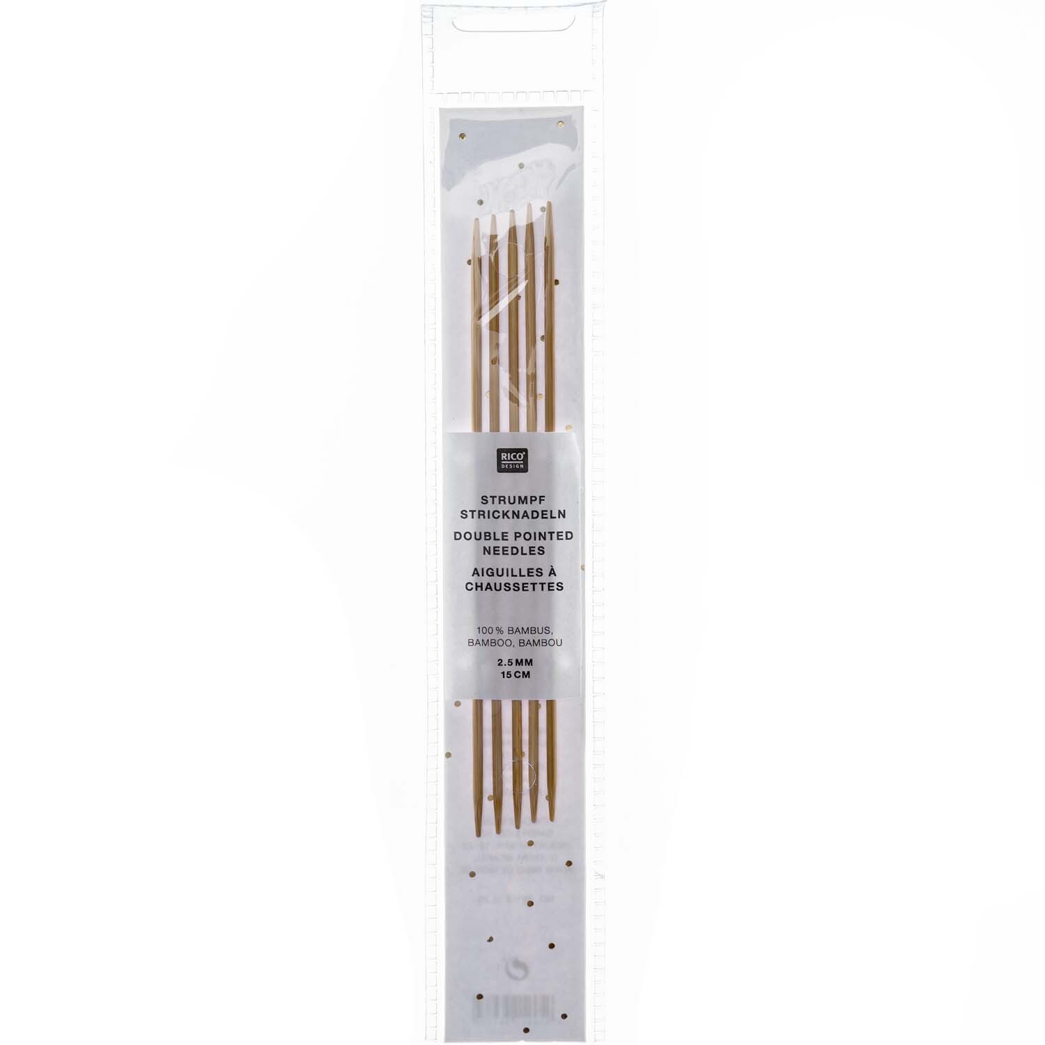 Nadelspiel 15cm Bambus