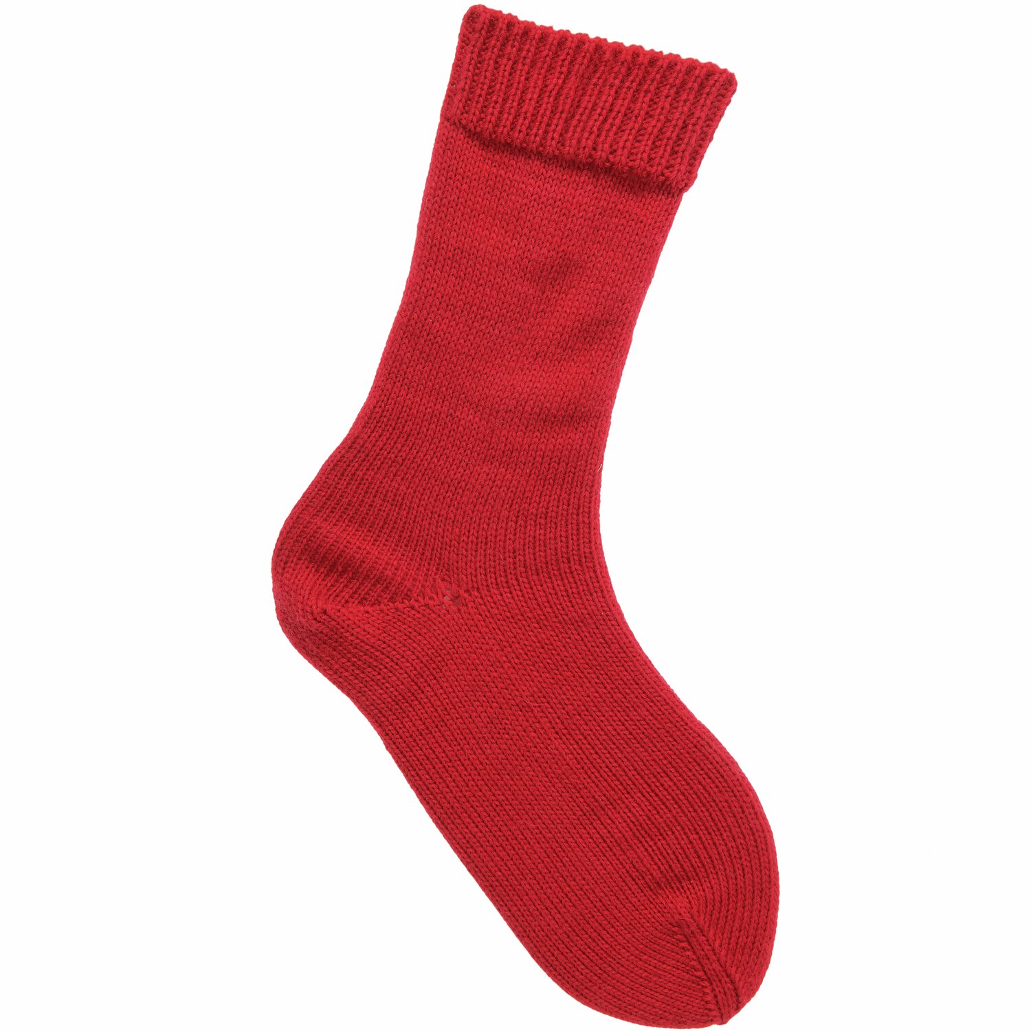 Sockenwolle Premium 6-fädig in leuchtendem Rot, ideal für warme, handgestrickte Socken.