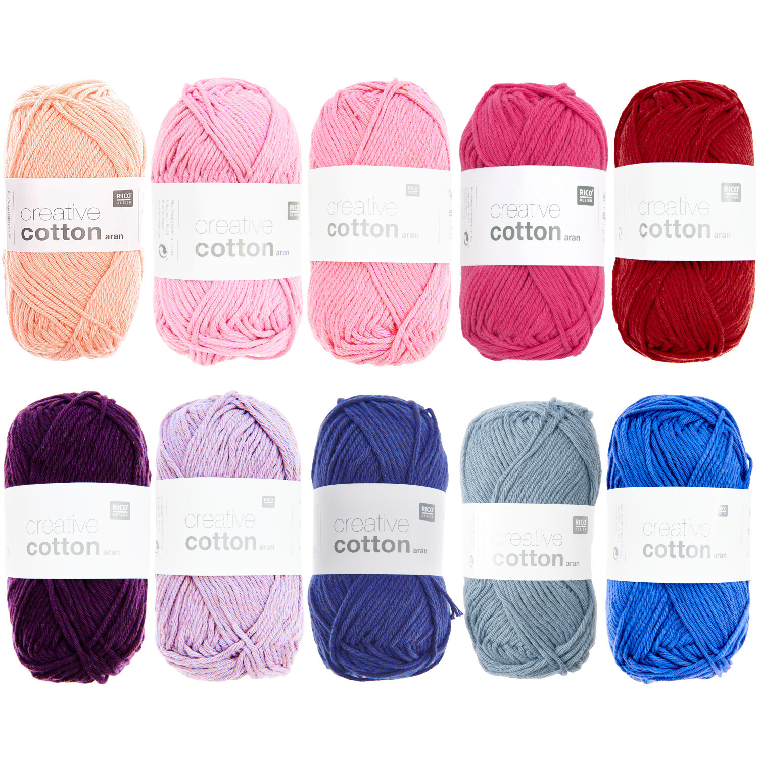 Wollpaket Creative Cotton aran Berry Colours