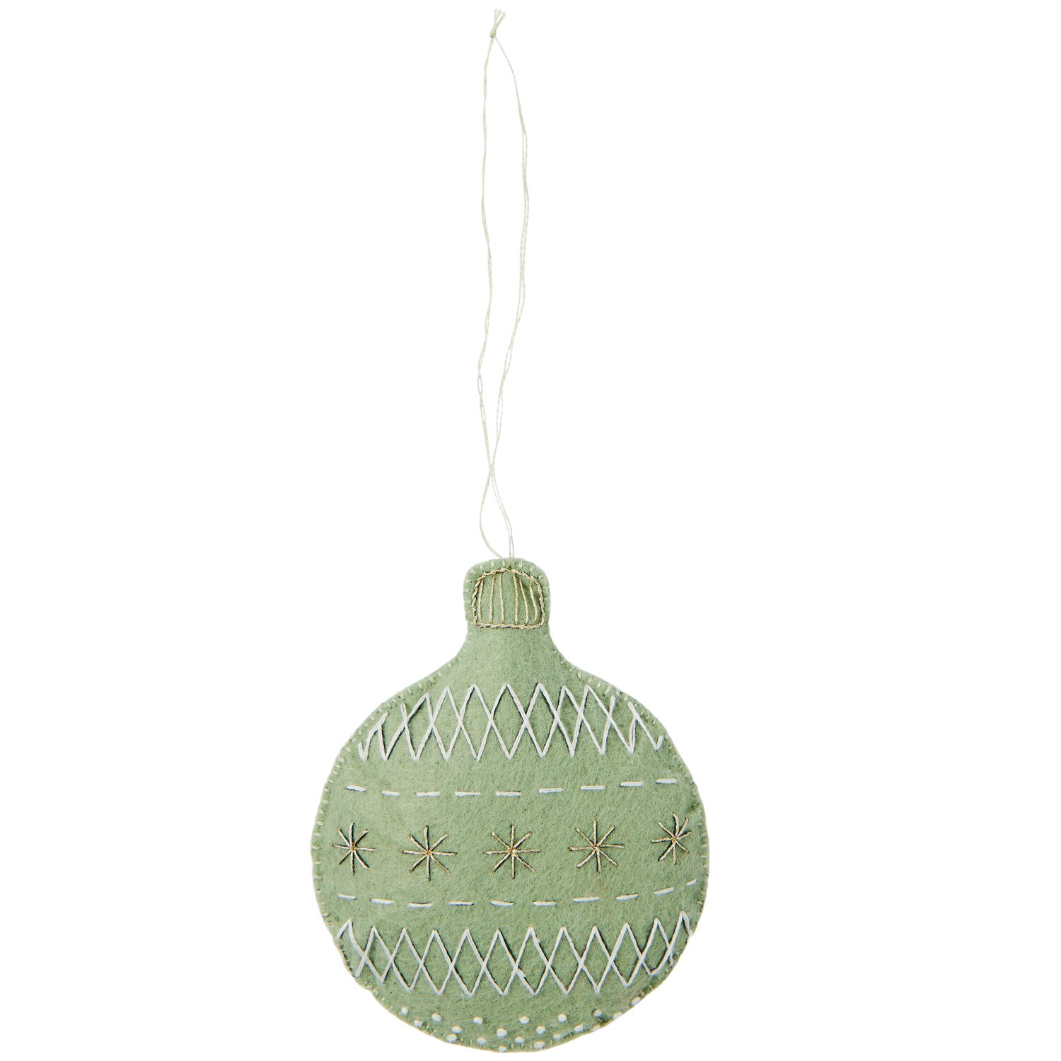 Stickpackung Filzanhänger Weihnachtskugel von Rico Design