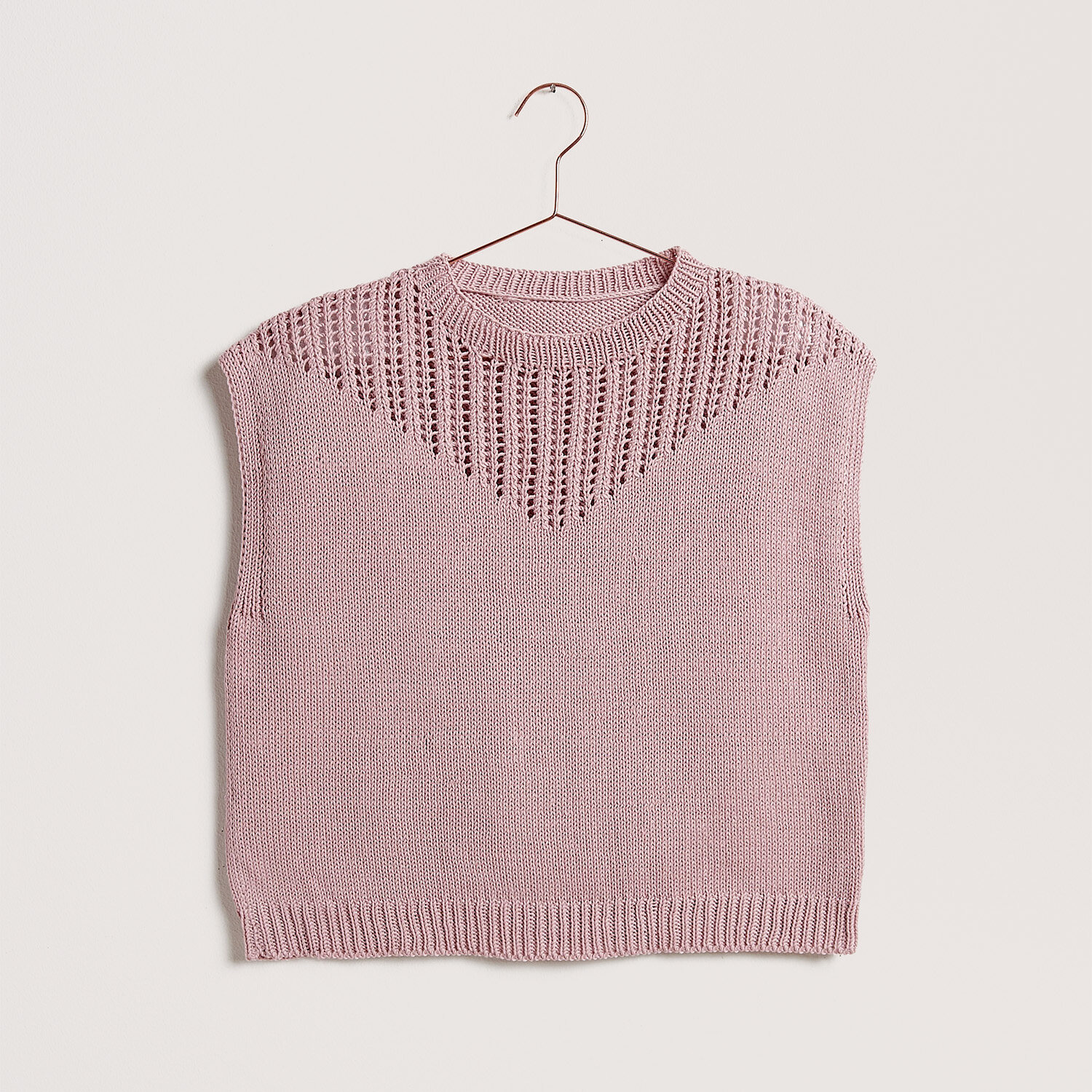 Strickanleitung Lochmuster-Top aus Mille Fili von idee. Creativmarkt 