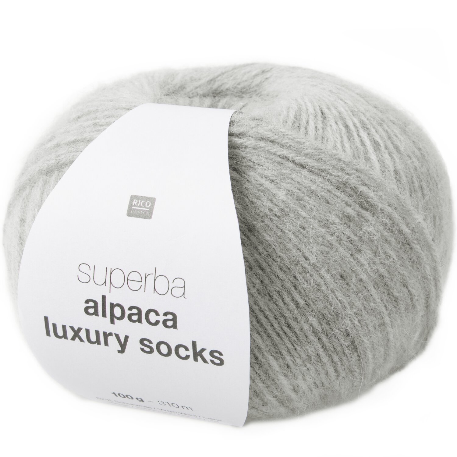 Rico Design Superba Alpaca Luxury Socks Silbergrau