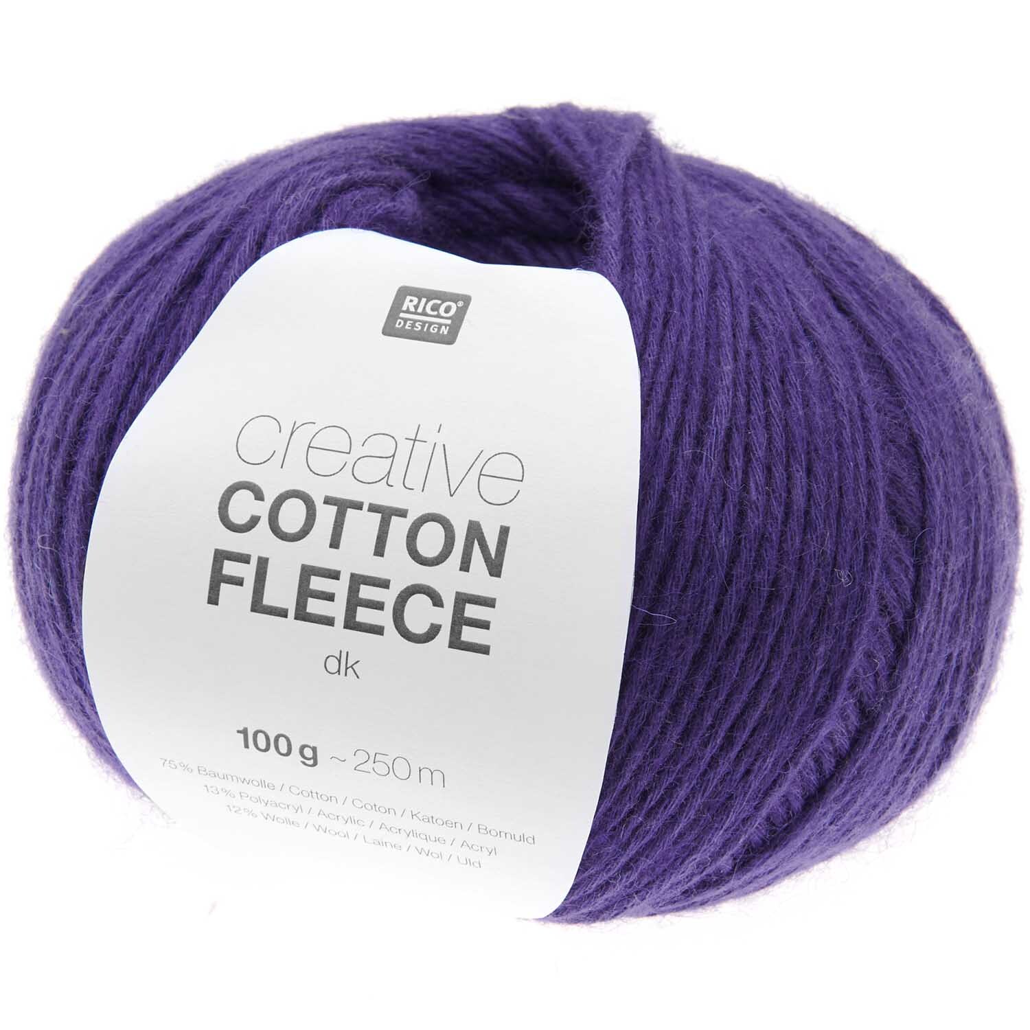 Rico Design Creative Cotton Fleece dk Violett