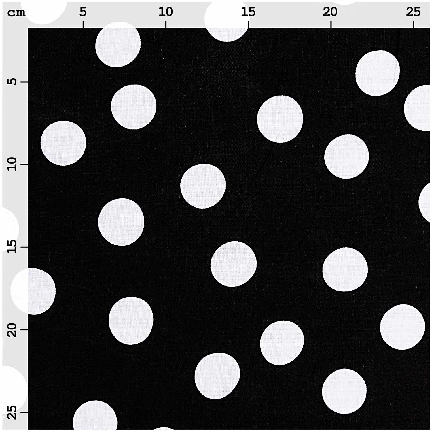 Stoff schwarz Punkte groß weiß 140cm Stoff schwarz Punkte groß weiß 140cm